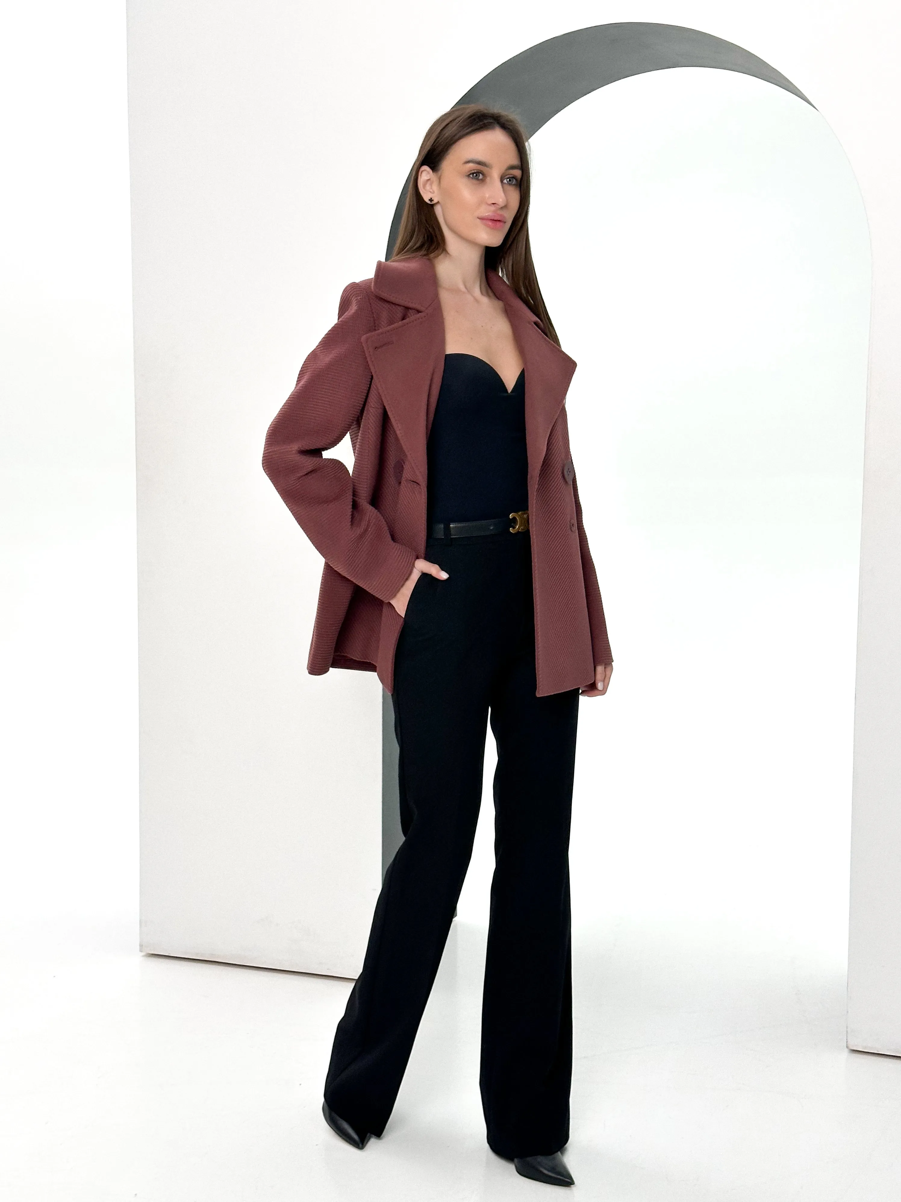 Lyndale Cashmere Wool Blend Coat