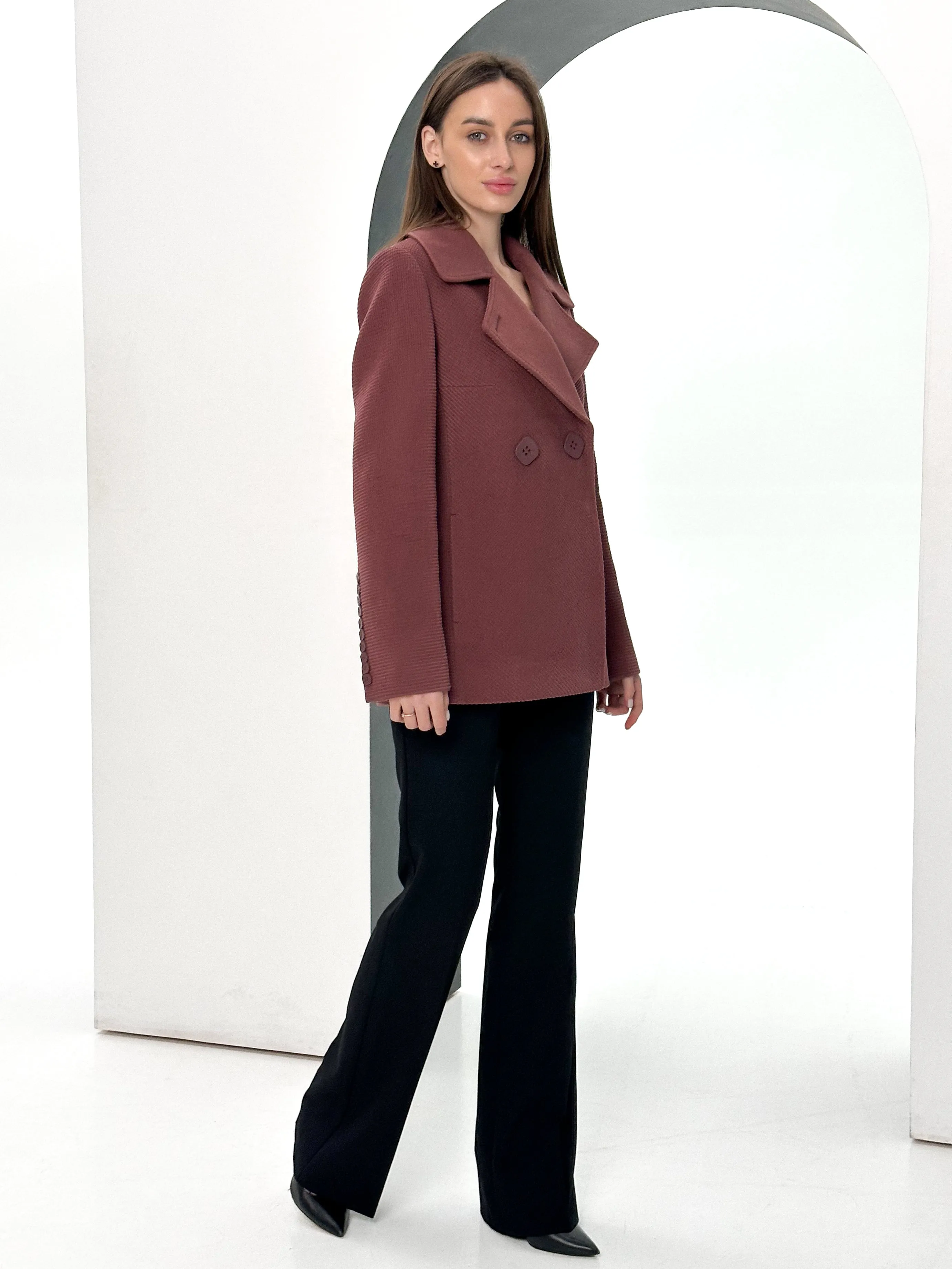 Lyndale Cashmere Wool Blend Coat