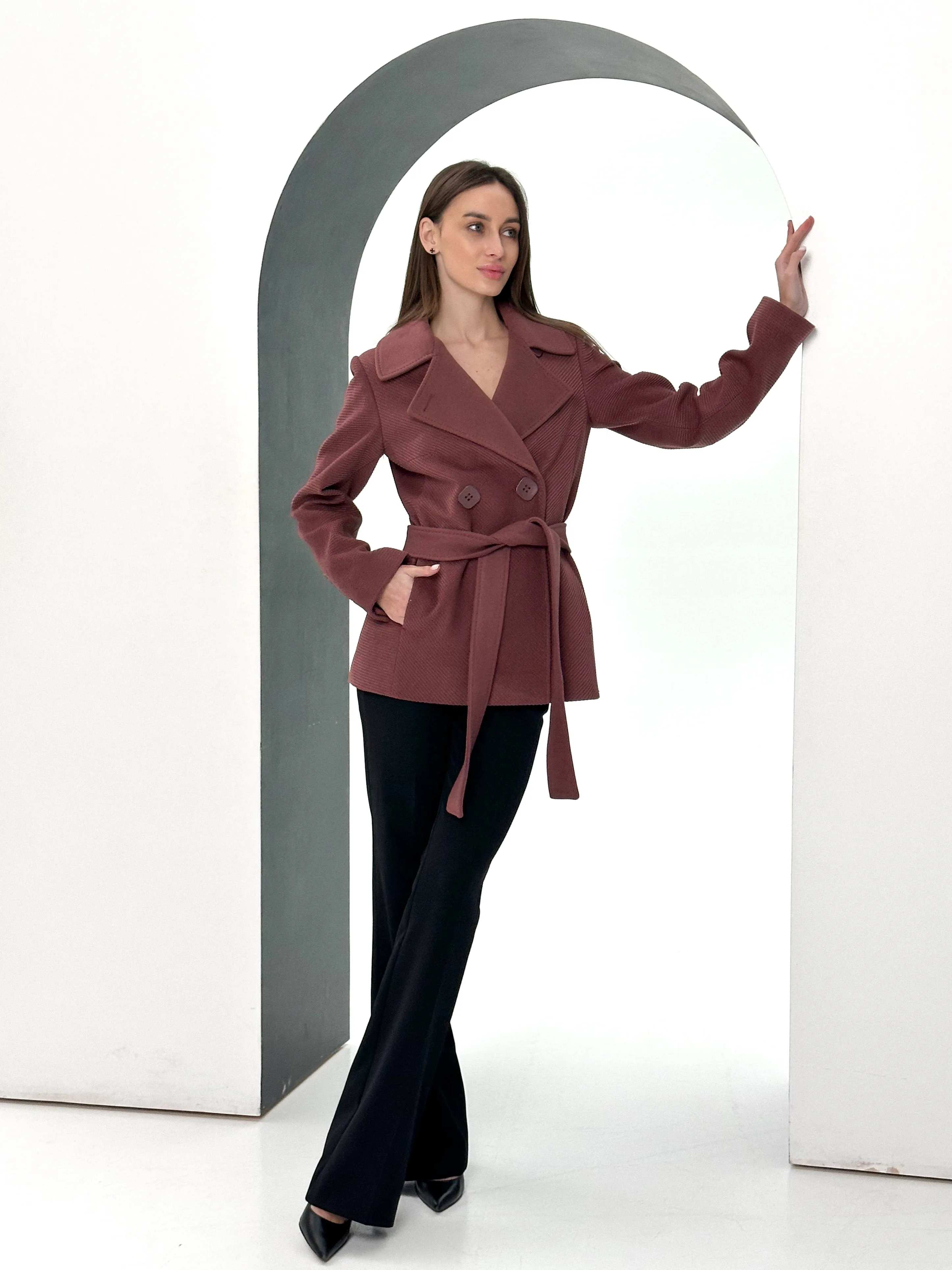 Lyndale Cashmere Wool Blend Coat