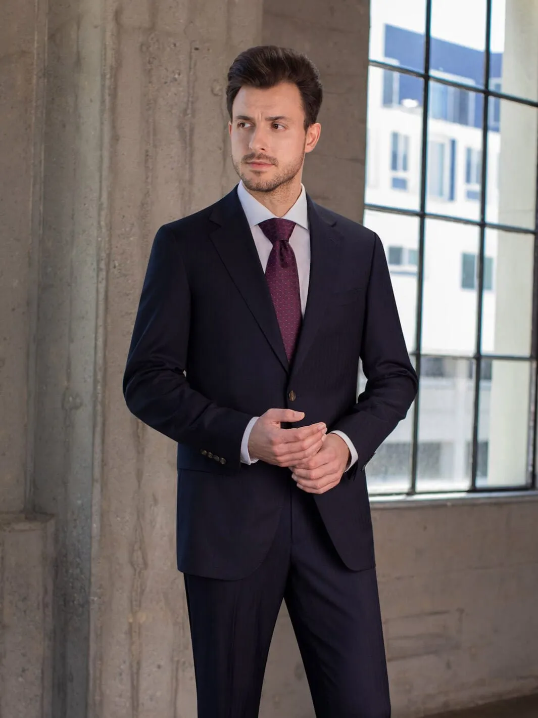 MaxDavoli Modern Herringbone Suit