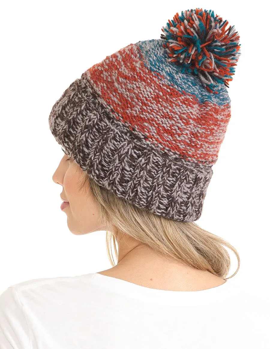 Melange Woolen Beanie Hat