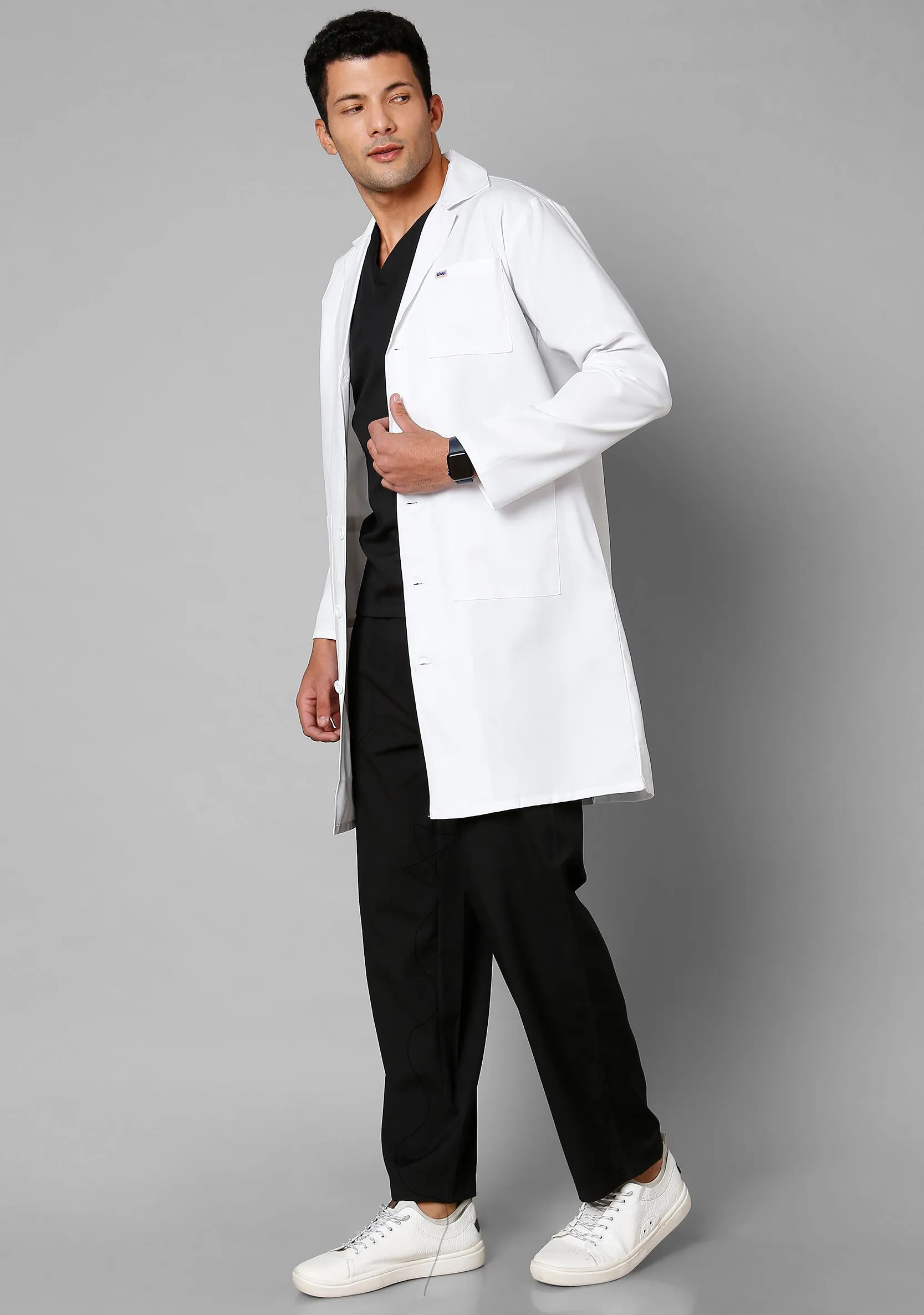 Men's Chief Full Sleeve Lab Coat Apron - BundleSet