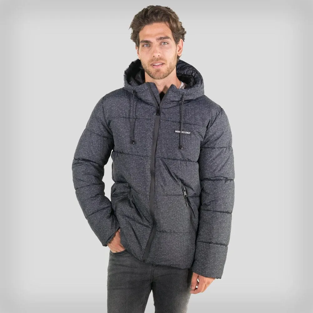 Men's Heather Print Puffer Jacket - FINAL SALE