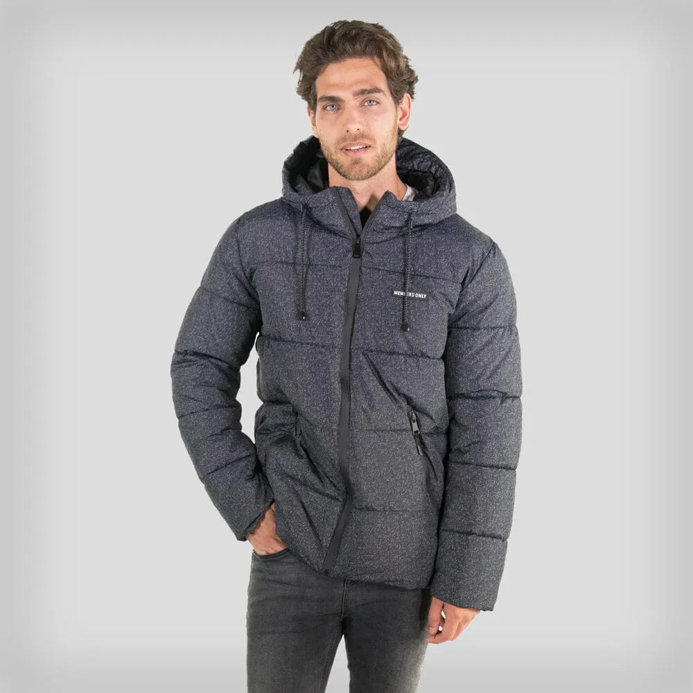 Men's Heather Print Puffer Jacket - FINAL SALE