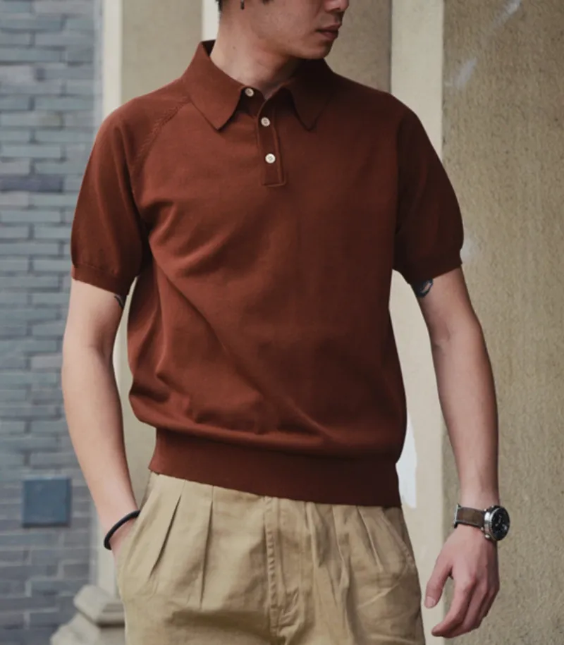 Men's Knit Polo Shirt