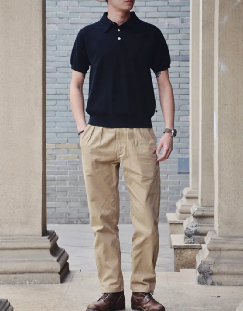 Men's Knit Polo Shirt