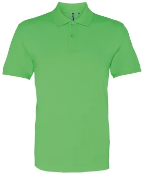 Mens Plain Short Sleeve Polo Shirt - Lime