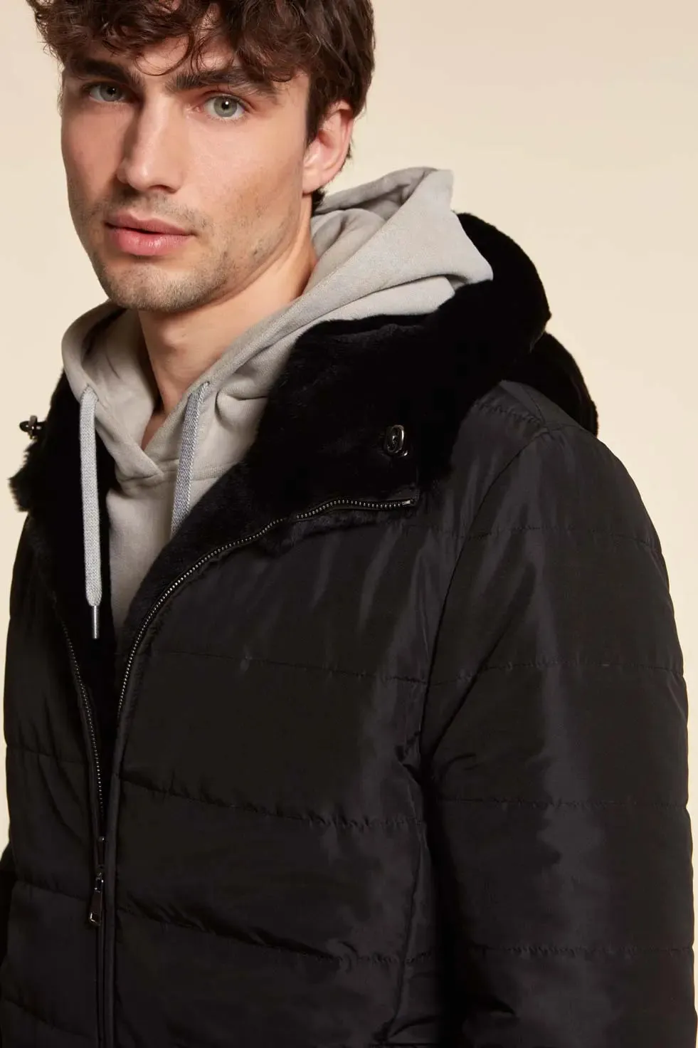 Mens sheared beaver jacket