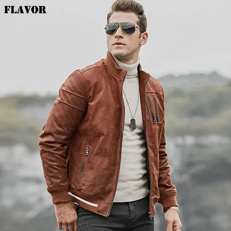 Men's Slim Fit Leather Jacket