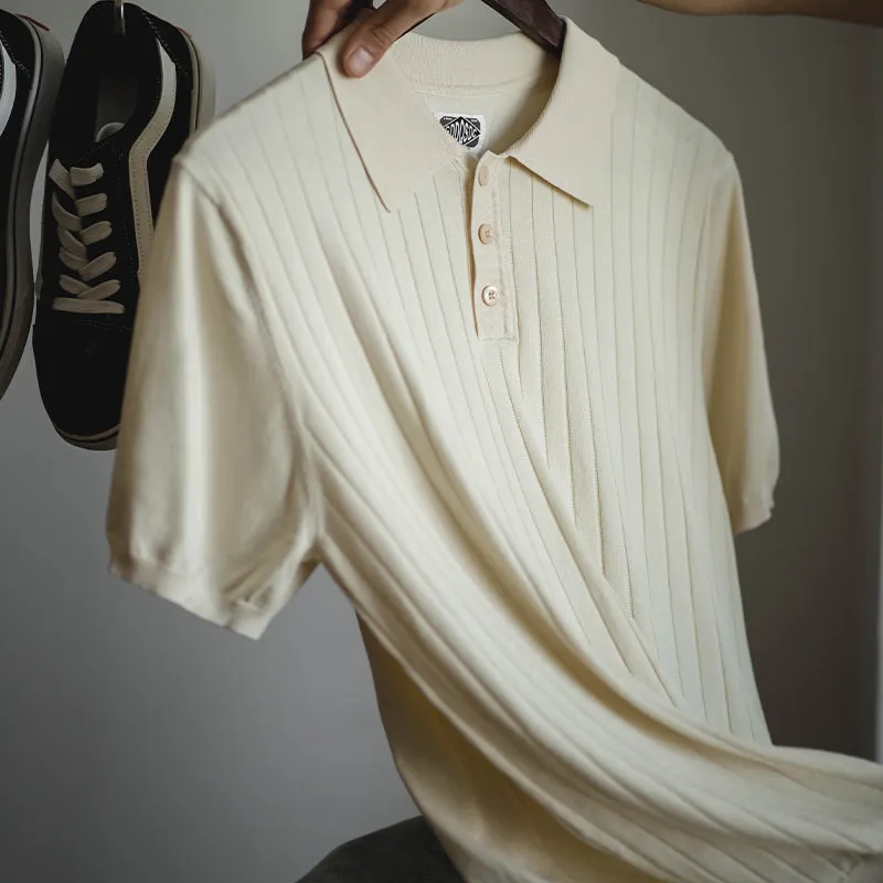 Men's Striped Polo Shirt