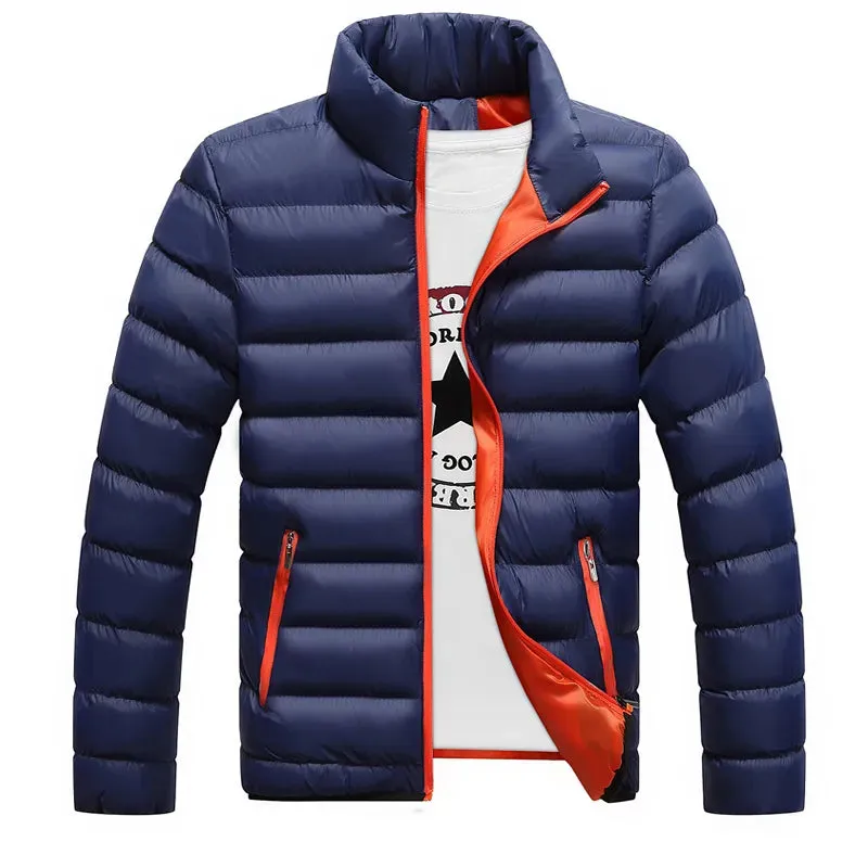 Men's Winter Thick Jacket Stand Neck Zipper*