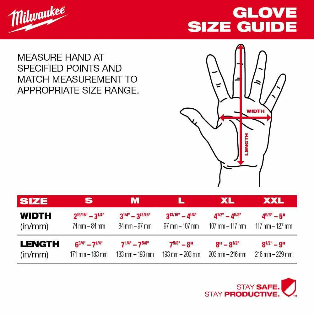 Milwaukee 48-73-8731 High Dexterity A3 Polyurethane Dipped Gloves - Medium