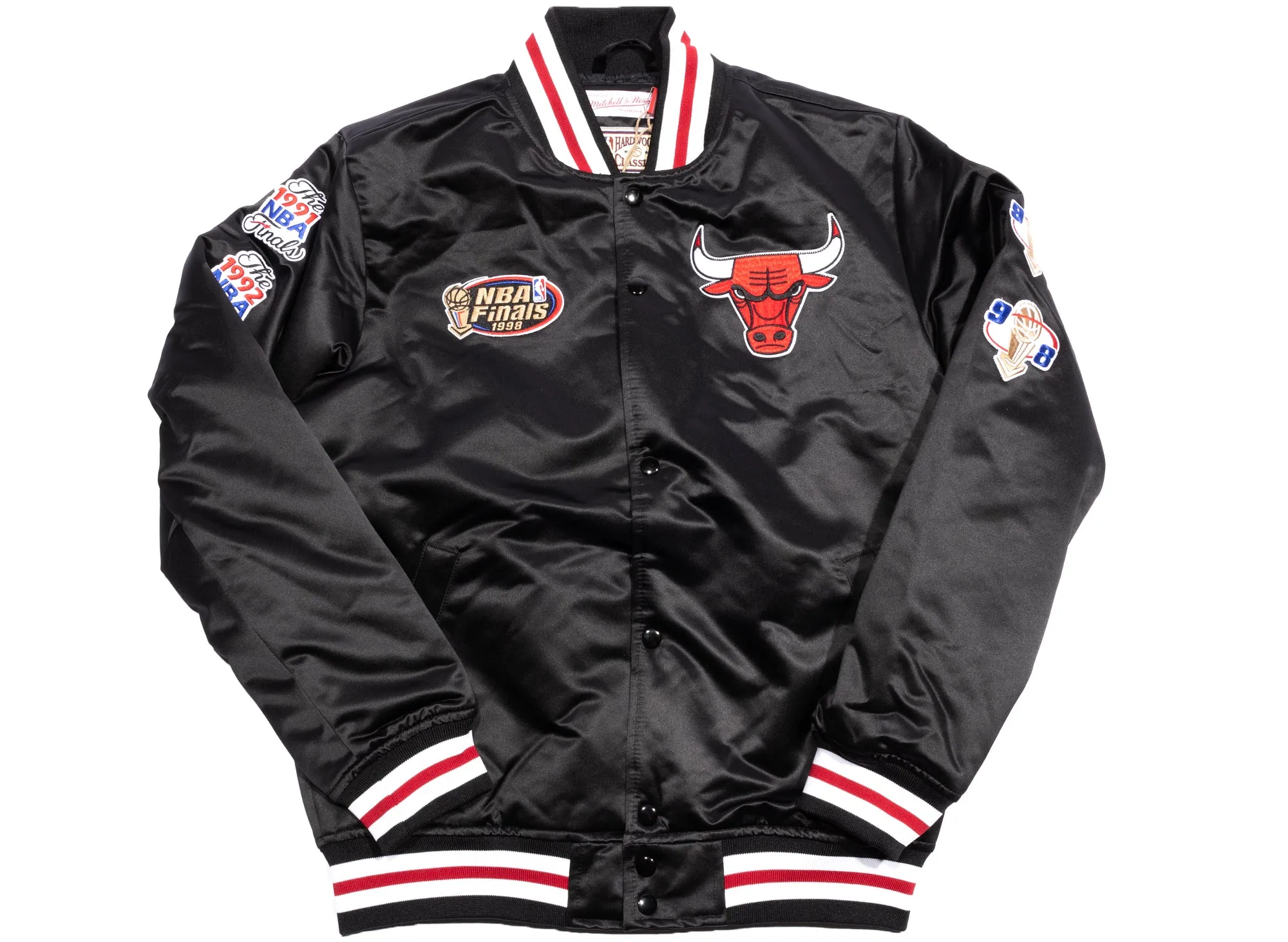 Mitchell & Ness NBA Champ City Satin Bulls Jacket