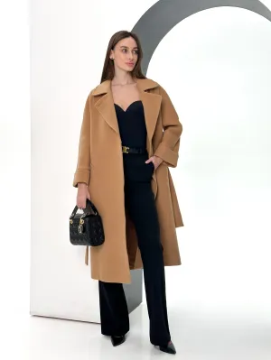 Monique Tailored Cashmere Wool Blend Coat