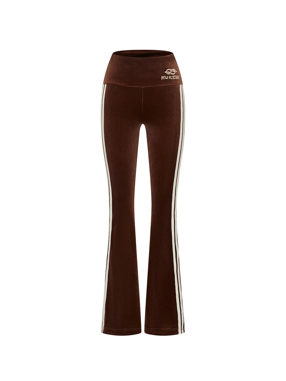 MUKZIN Linglong "Disco" Vintage Velvet Sporty Flared Pants