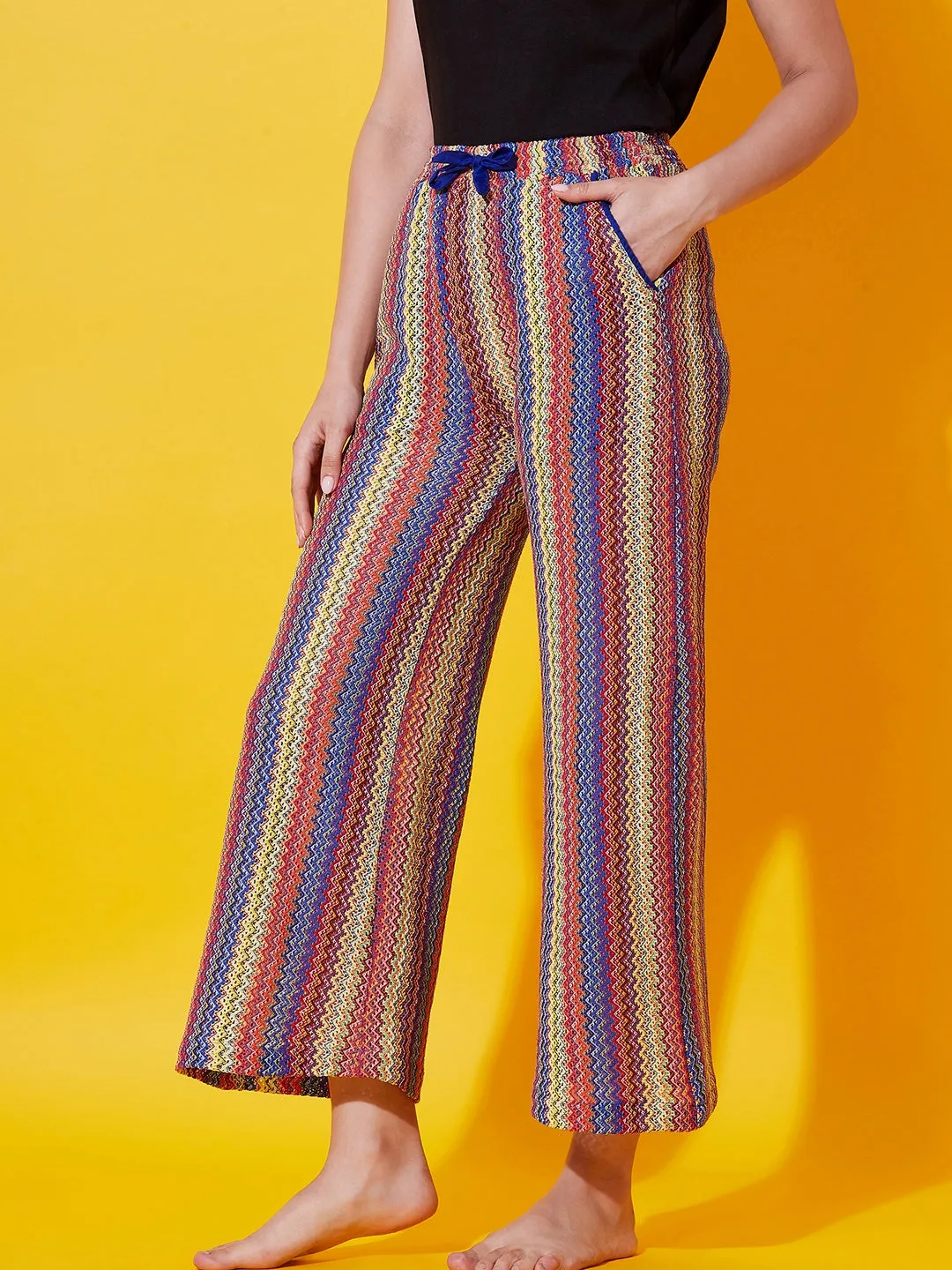 Multi Color Knitted Lounge Pants (Final Sale)