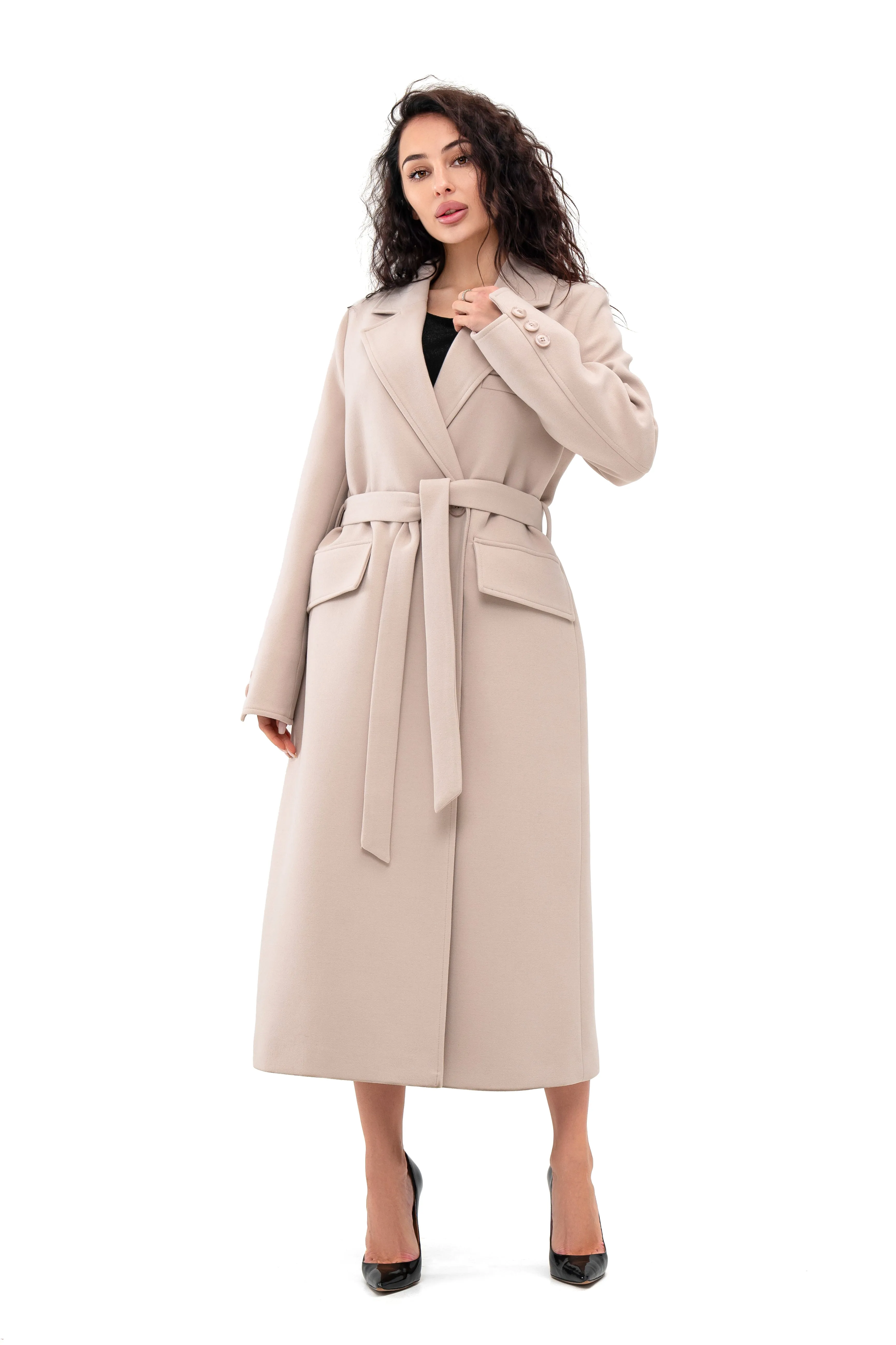 Natti Fitted Wool Blend Overcoat