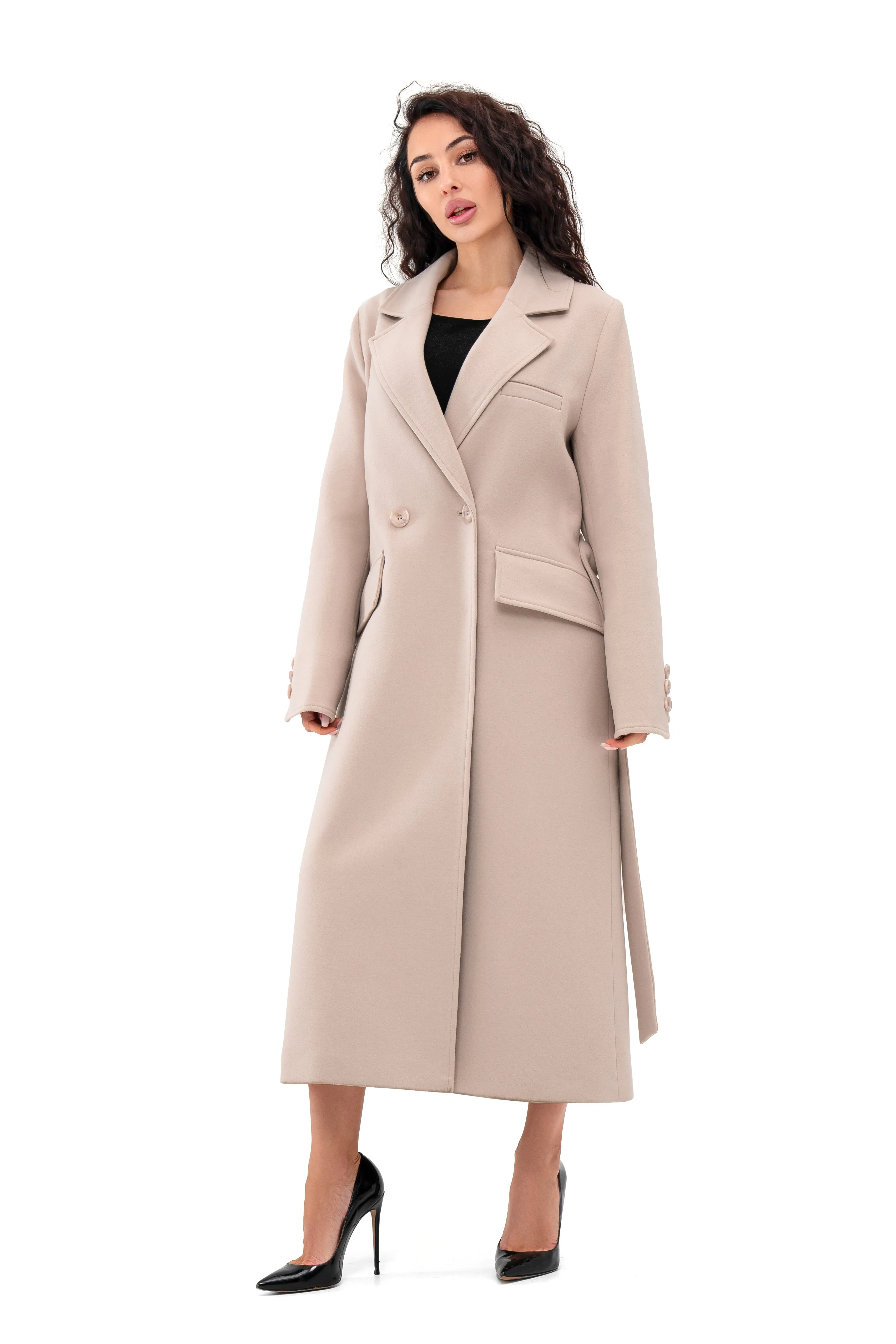 Natti Fitted Wool Blend Overcoat