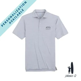 New! ATO Personalized Johnnie-O Heather Grey Polo