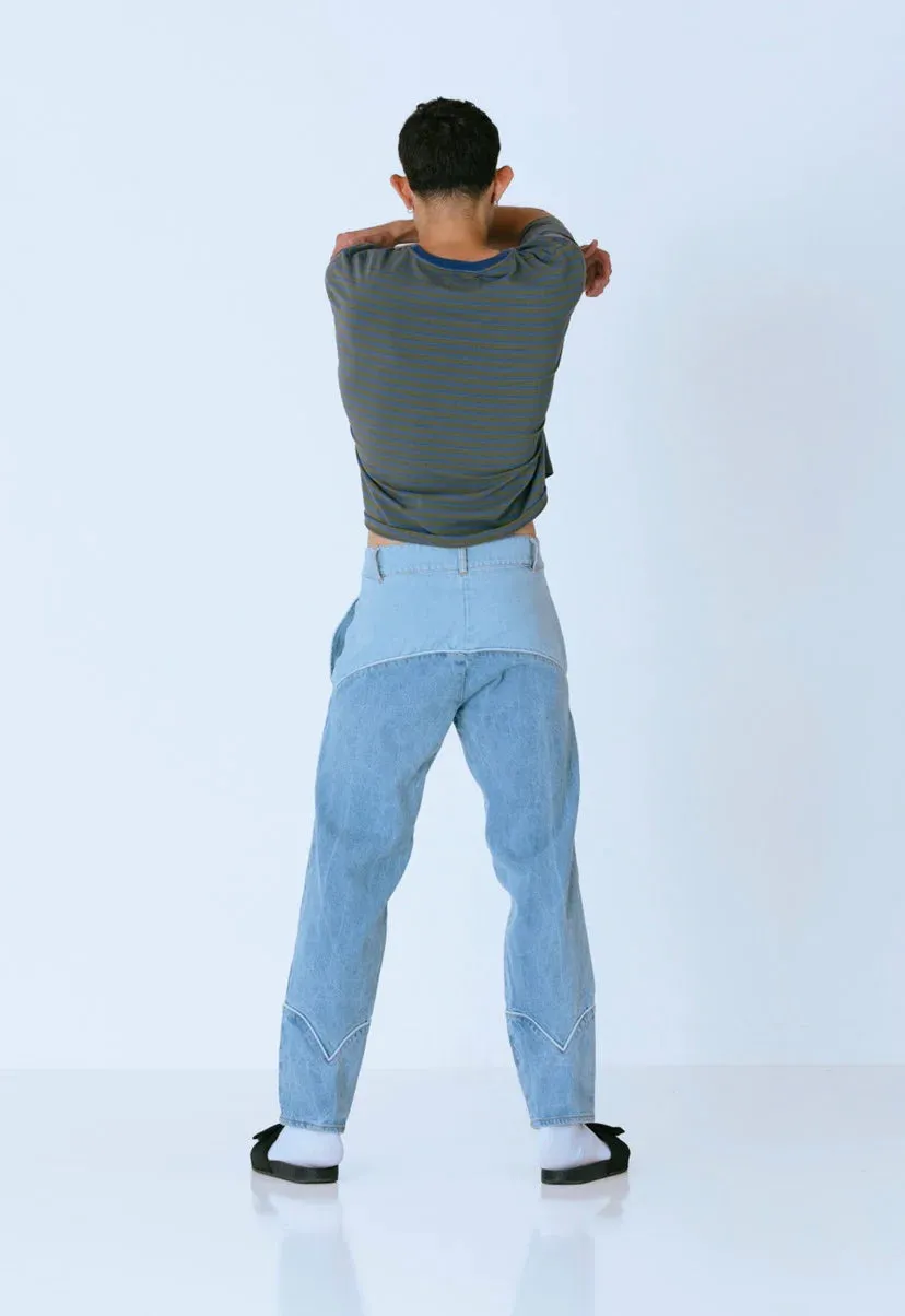 NUDD LABS DENIM HEART PANTS