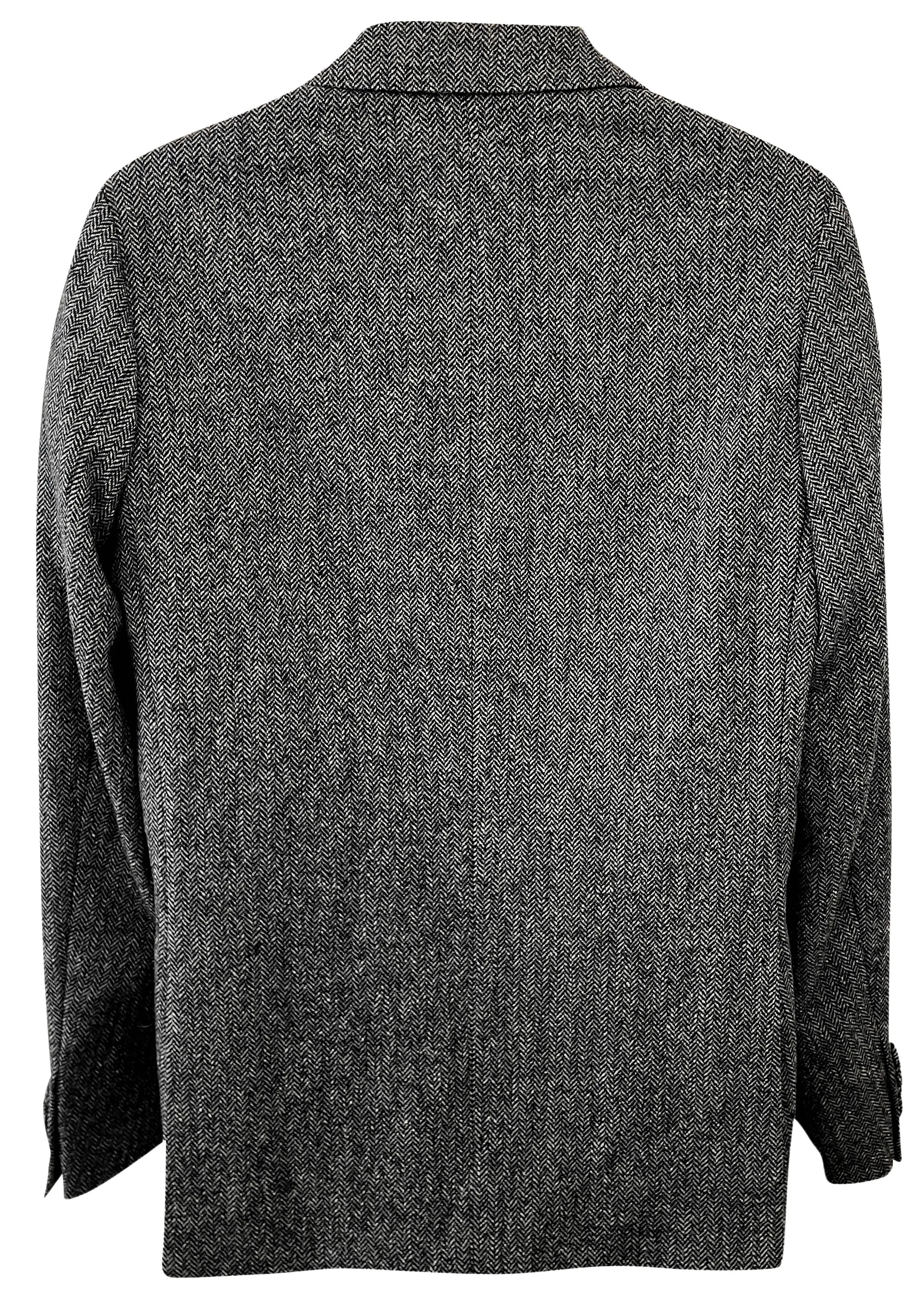 Officine Générale Arthus Single Breasted Jacket in Dark Grey