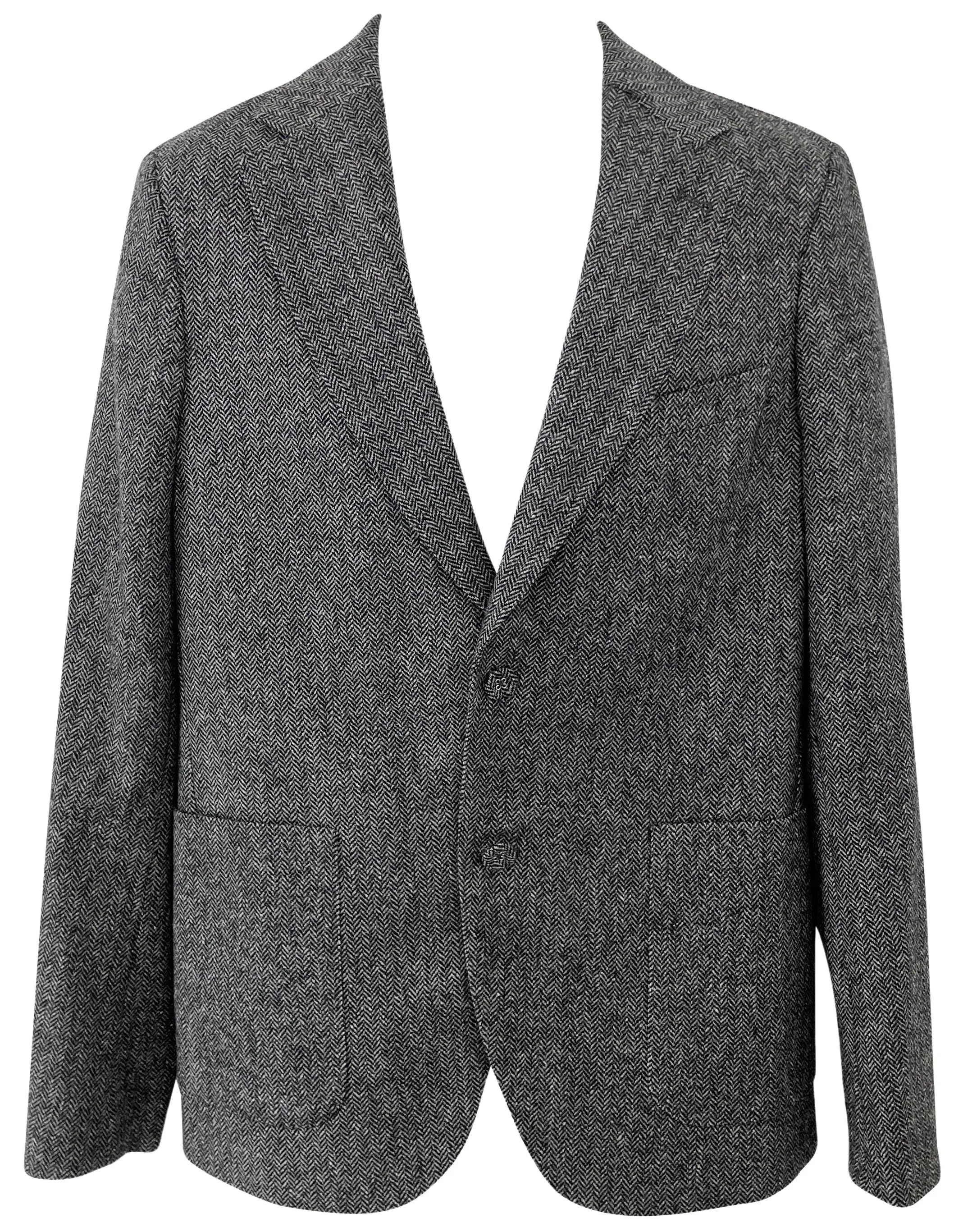 Officine Générale Arthus Single Breasted Jacket in Dark Grey