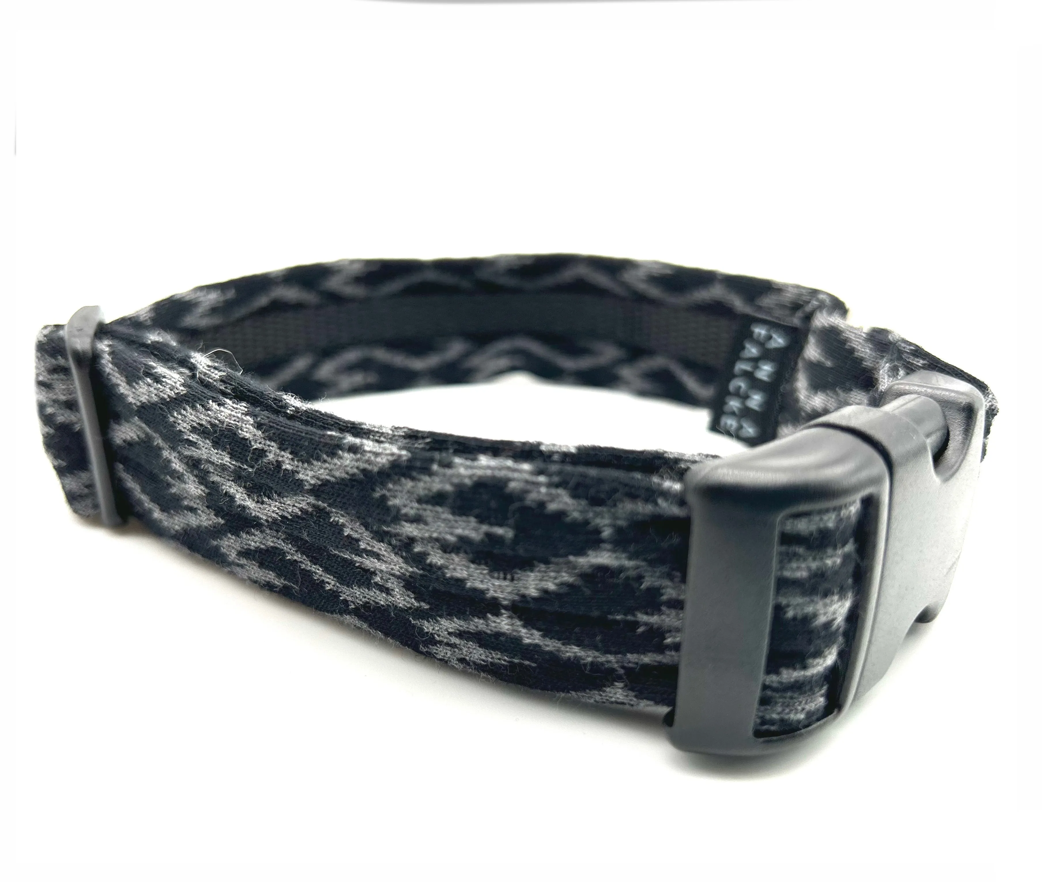 Organic cotton Loveheart charcoal- Luxury Dog Lead set