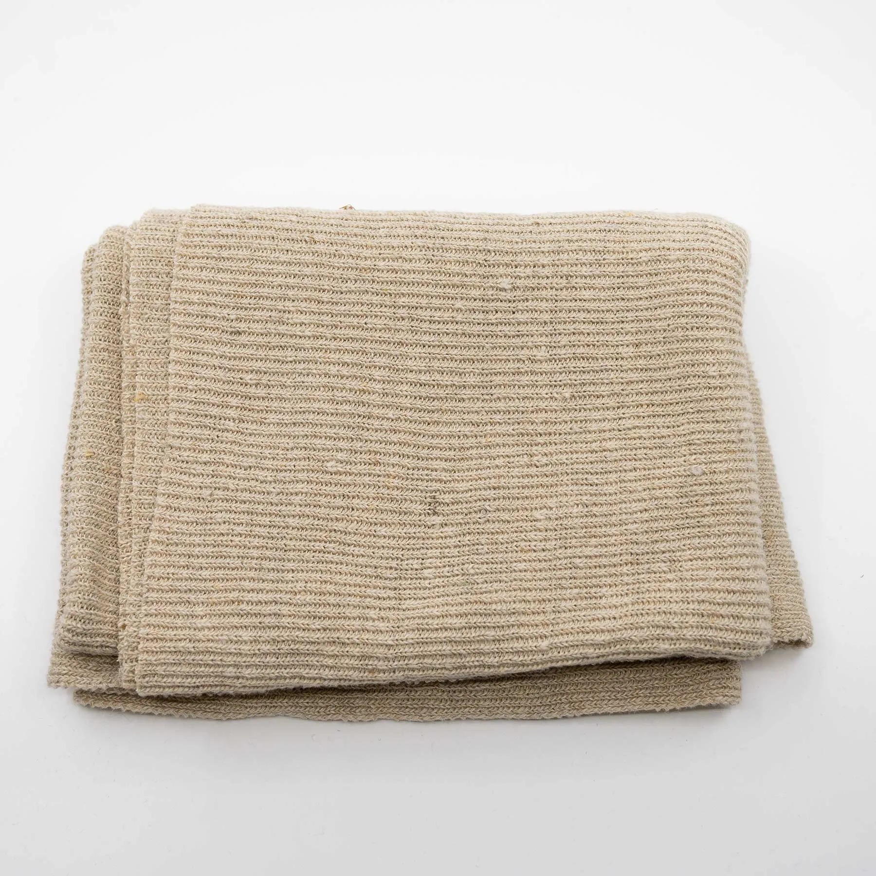 Organic Hemp Ribbed Knit Fabric By The Yard (Sweater Weight) (WOODLAND)