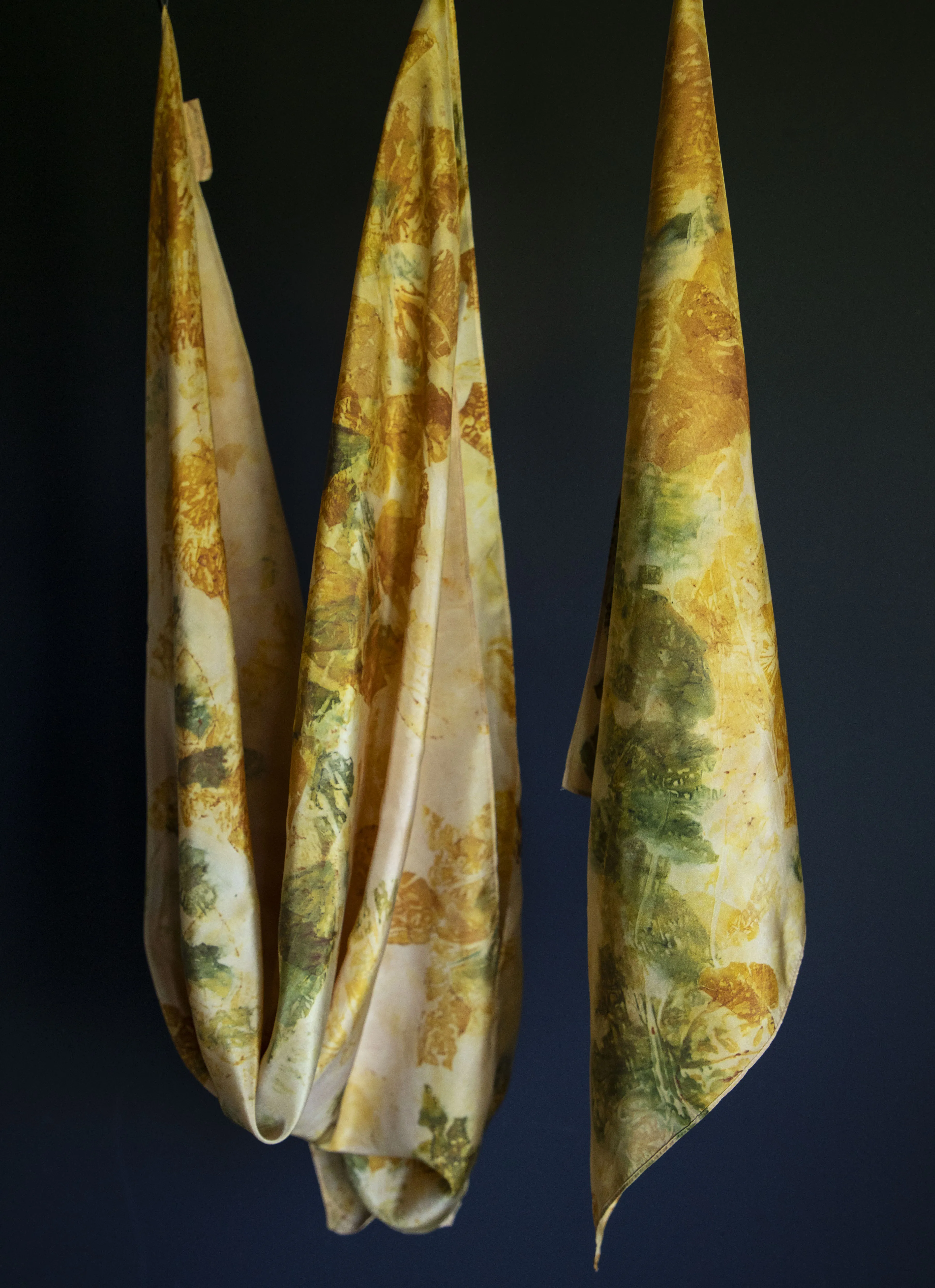 Original Eco-Dyed {Autumn}  | 100% Silk Scarf 35 x 35"