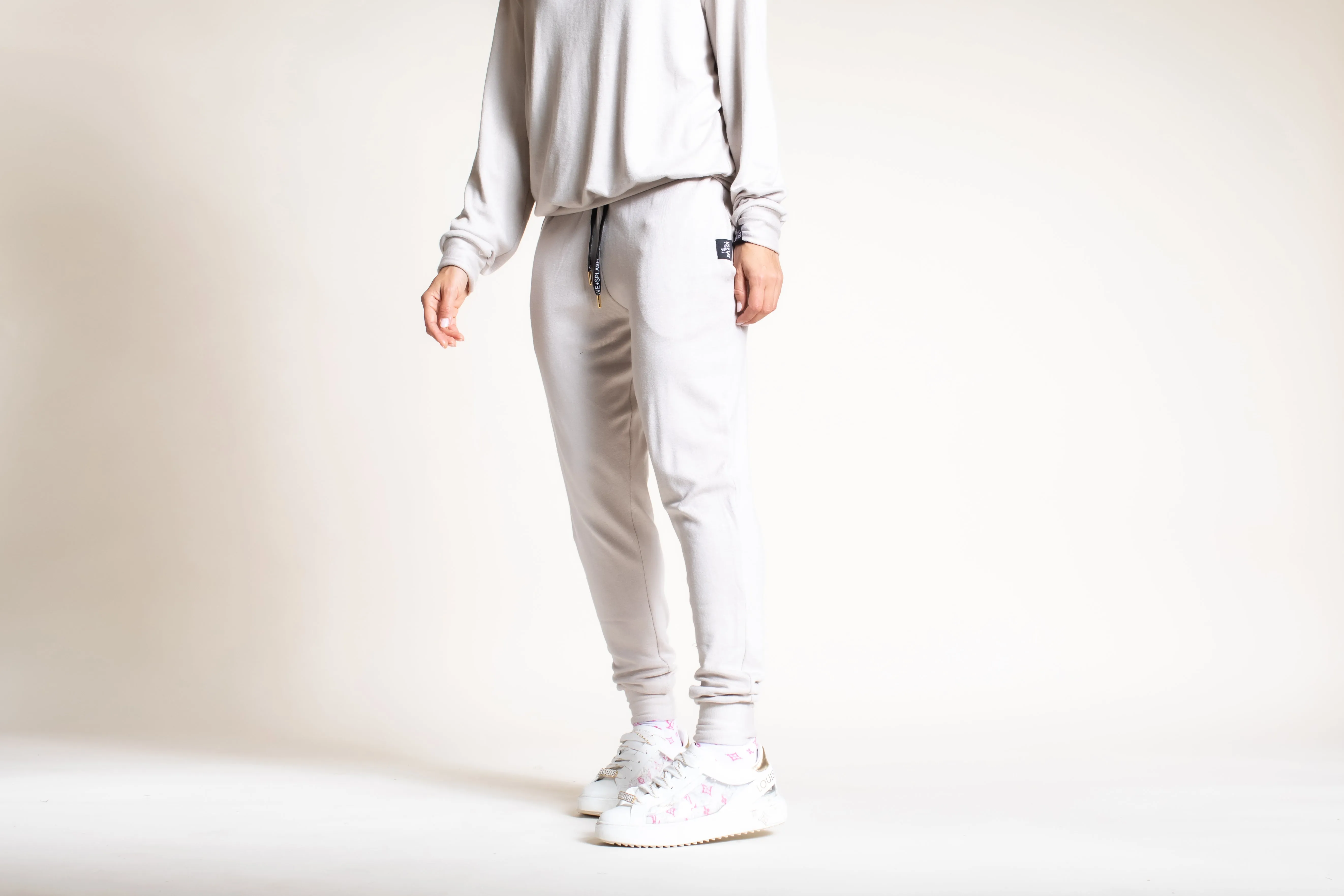 Oyster Bamboo/Modal Joggers