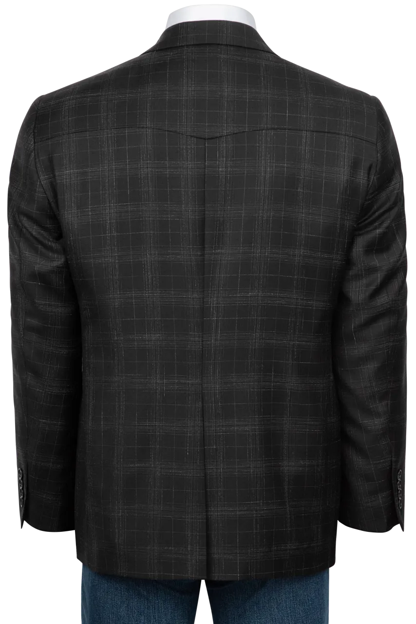 Pinto Ranch Black Plaid Sport Coat