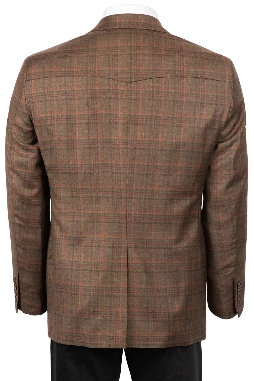 Pinto Ranch Rust Plaid Sport Coat