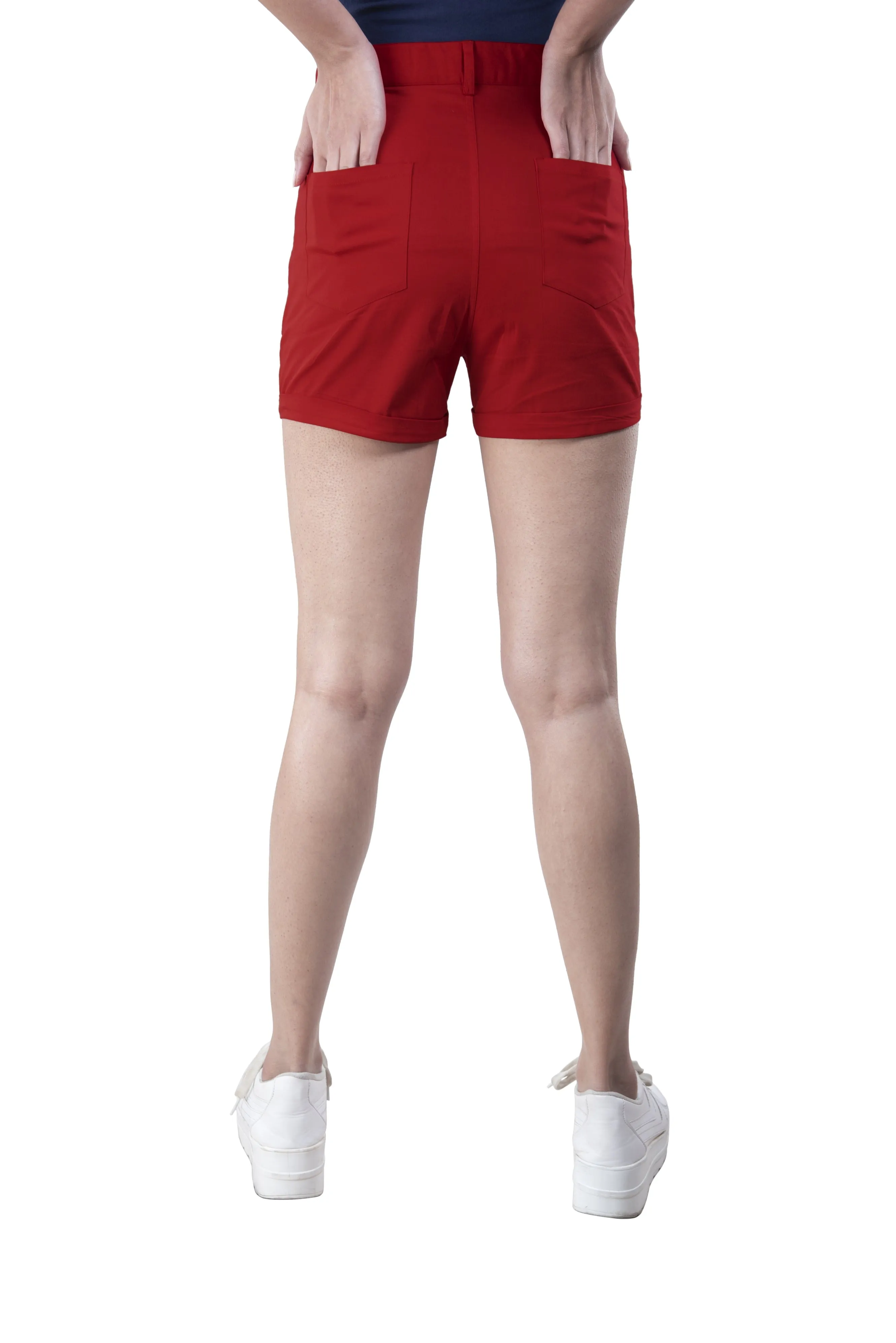 Plain Hot Pants (Poppy Red)