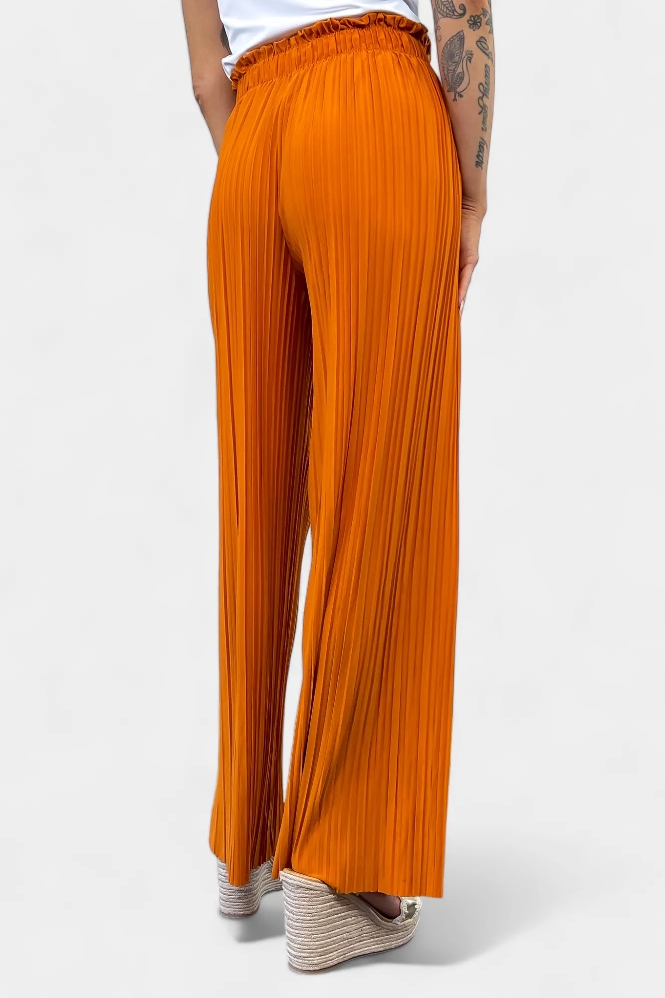 Pleated Wide Leg Pants