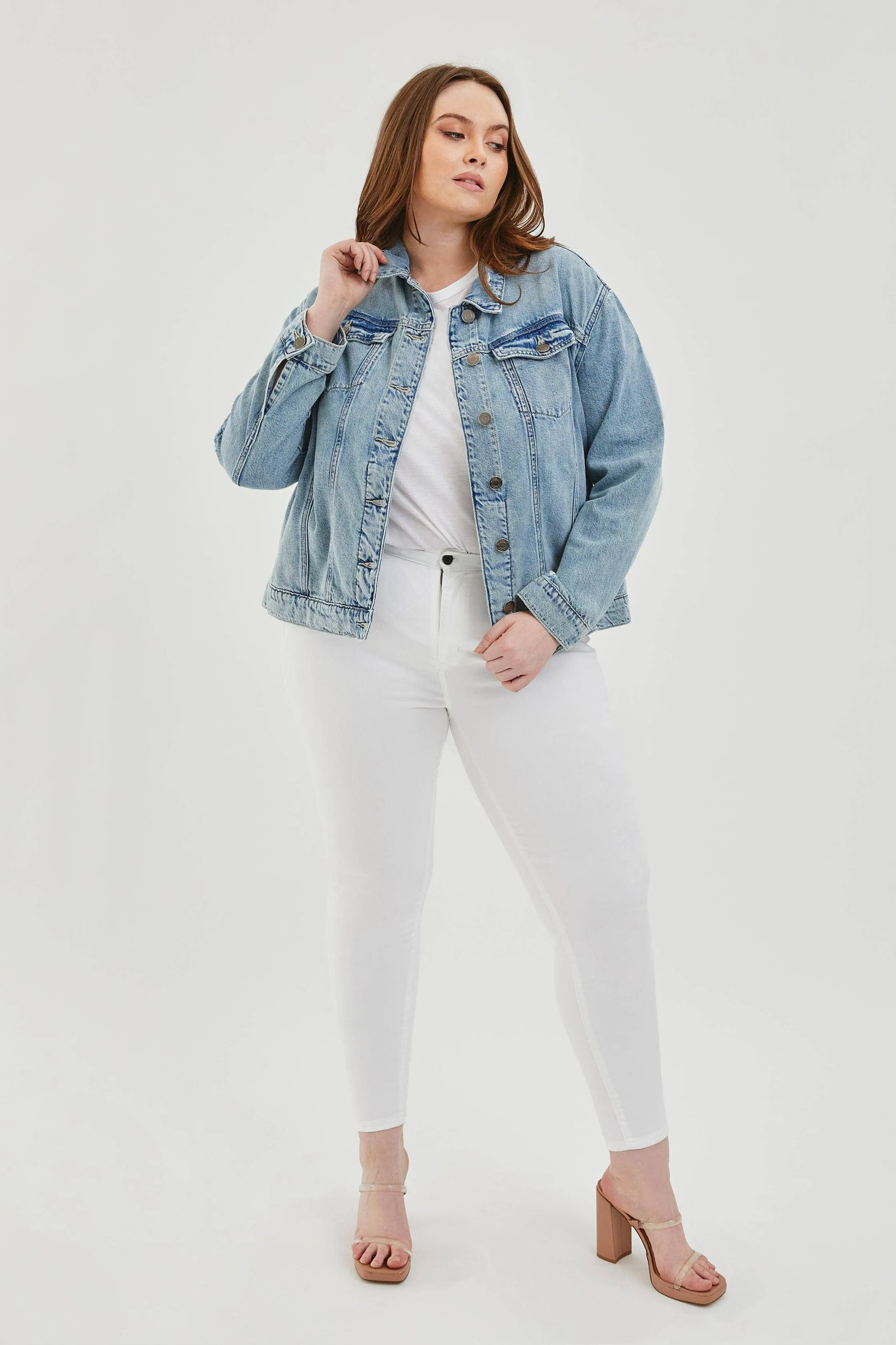 Plus Size Oversized Denim Jacket