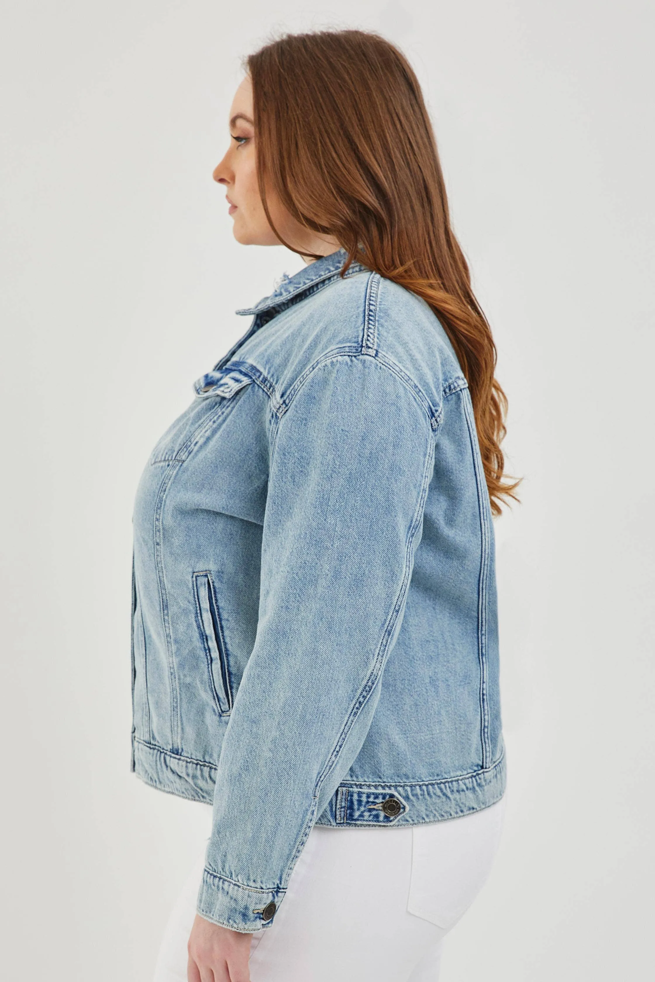 Plus Size Oversized Denim Jacket