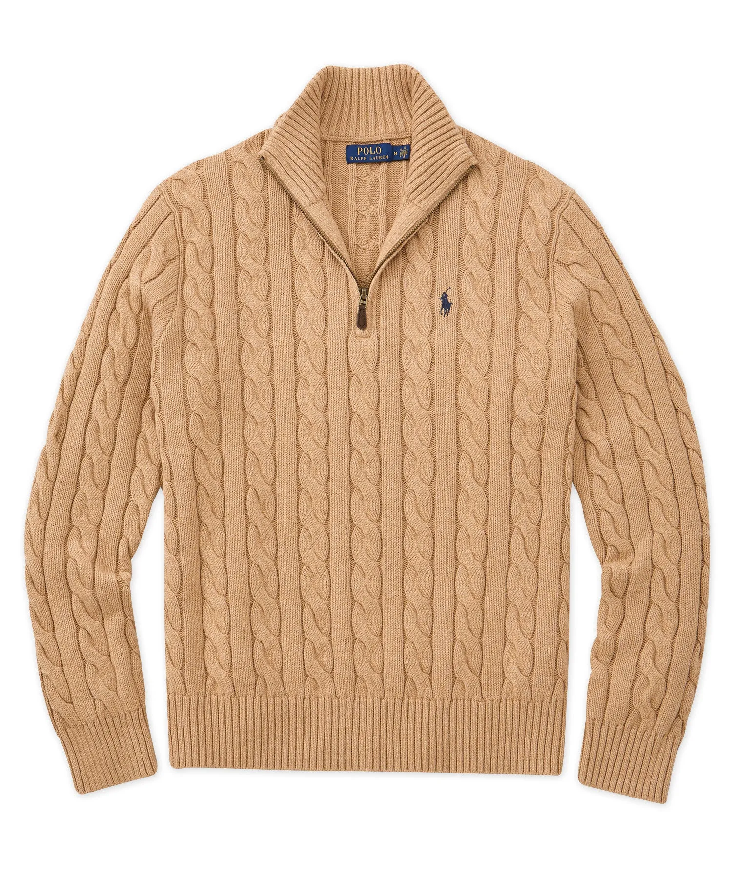 Polo Ralph Lauren Cotton Cable Half-Zip Sweater