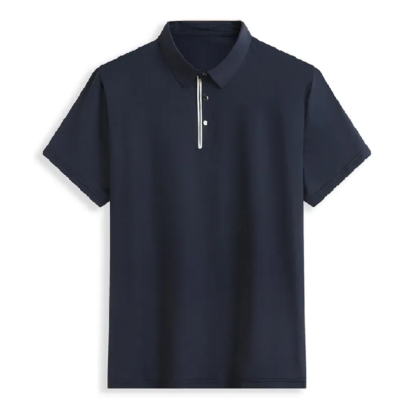 Pologize™ Elastic Buttoned Polo Shirt