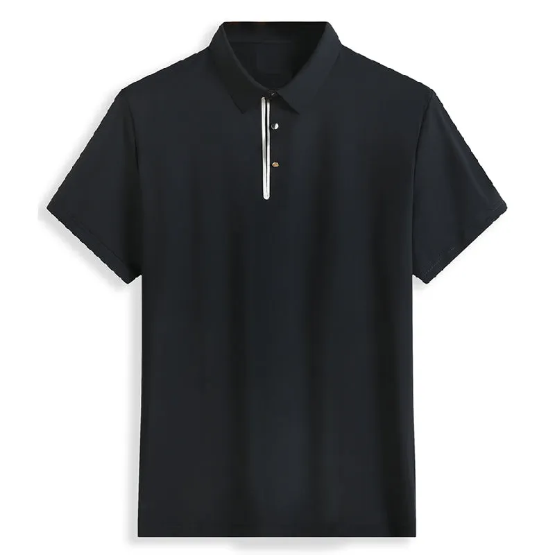 Pologize™ Elastic Buttoned Polo Shirt