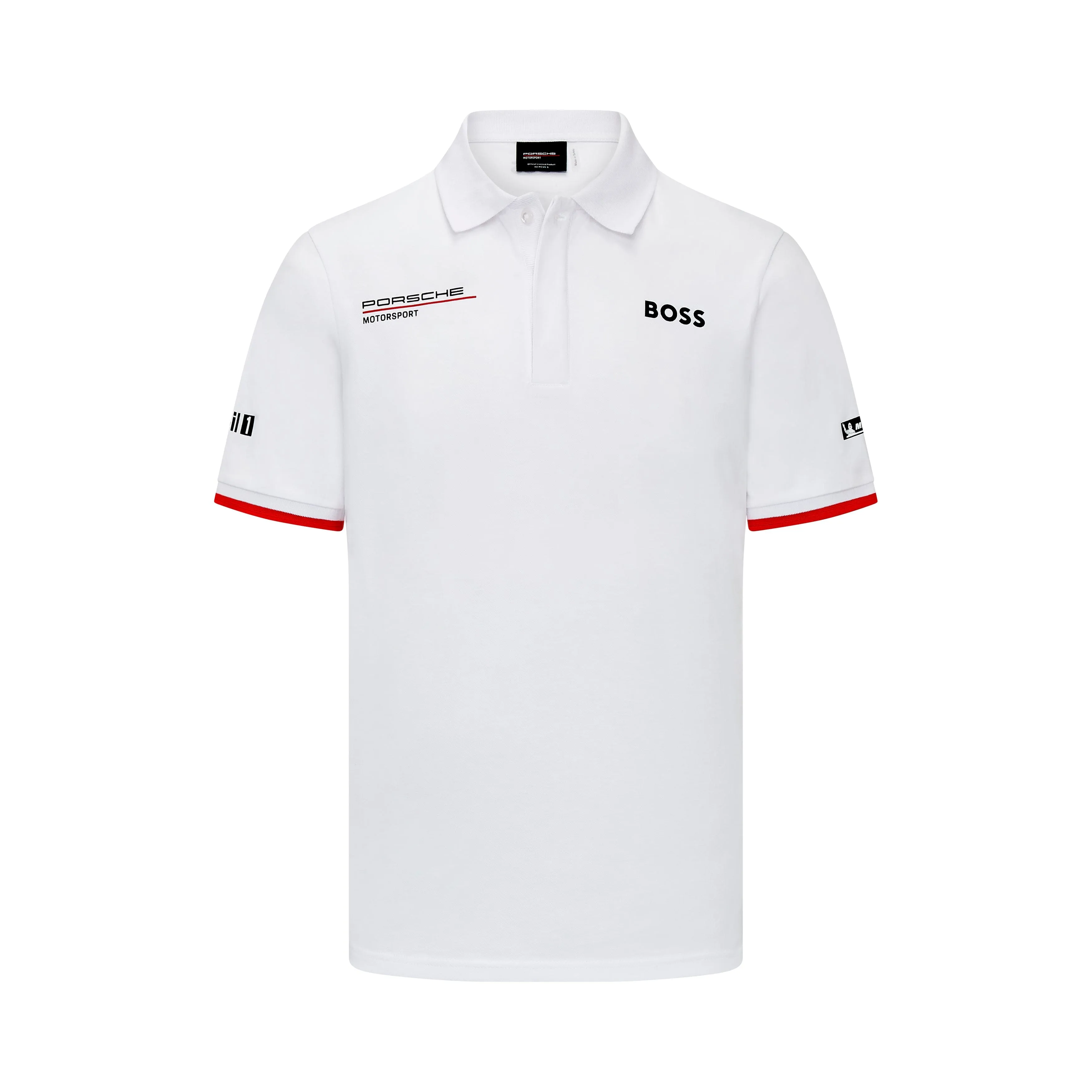 Porsche Motorsport Men's Team Polo Shirt - White/Black