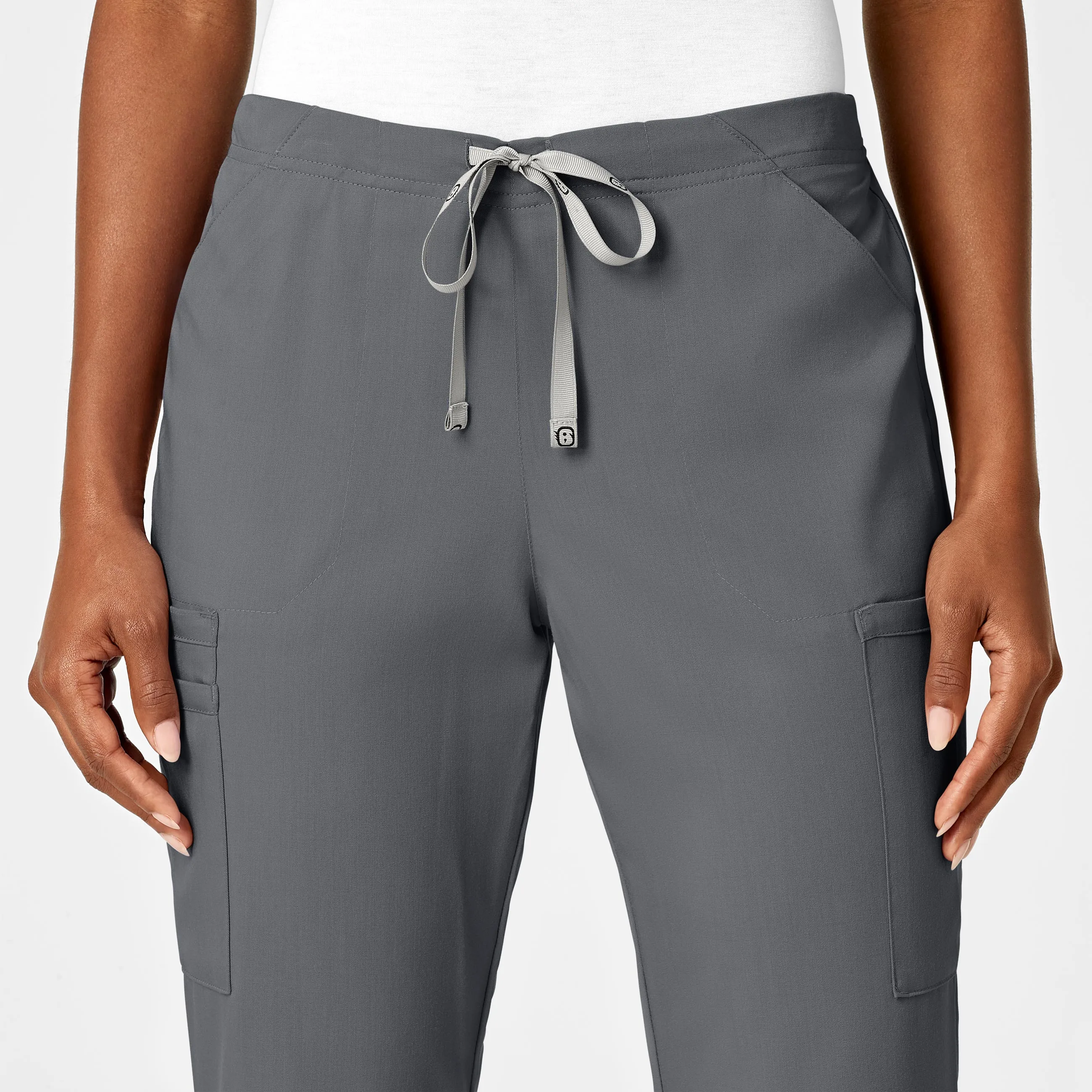 PRO Women's Moderate Flare Leg Scrub Pant - Pewter