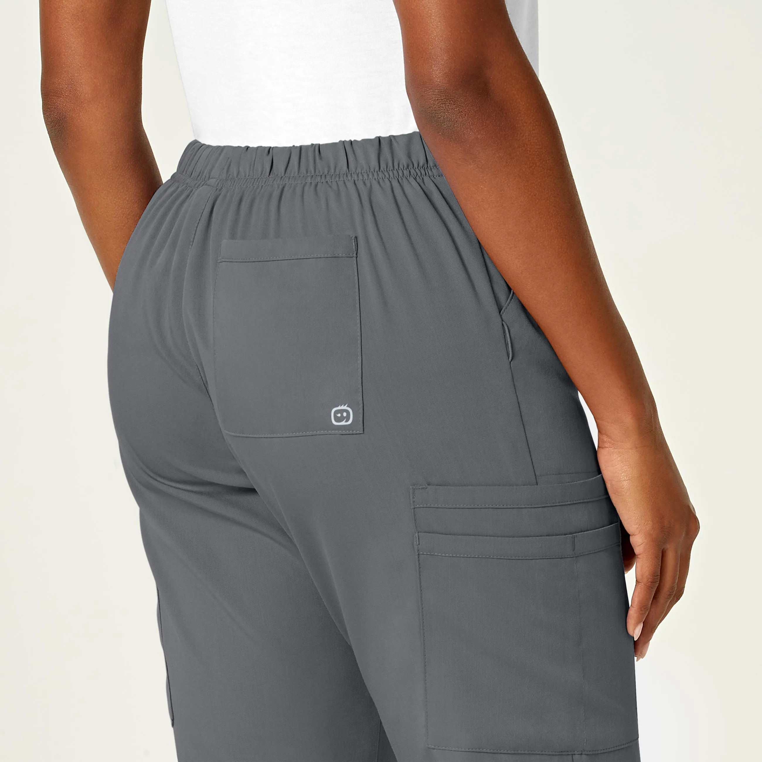 PRO Women's Moderate Flare Leg Scrub Pant - Pewter