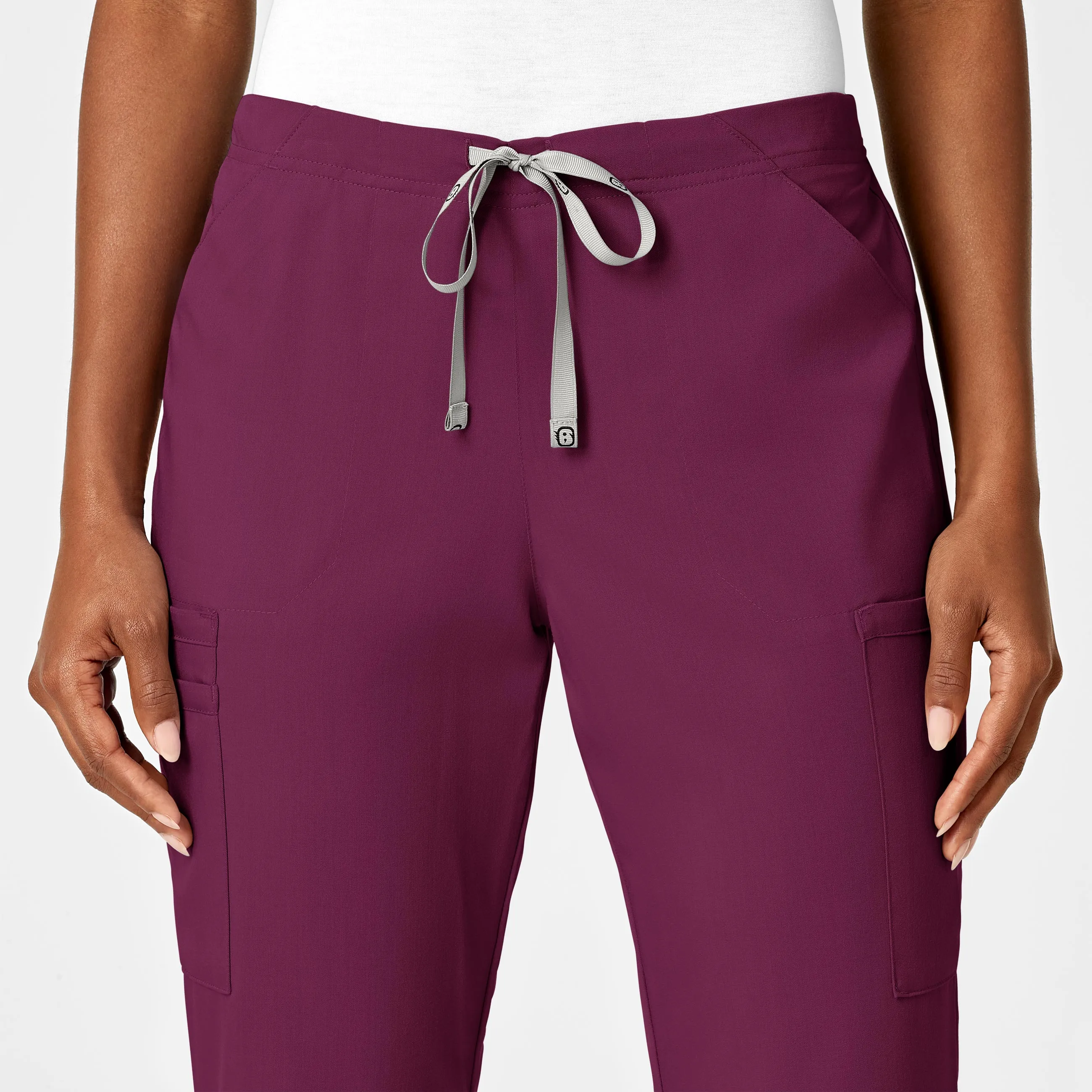 PRO Women's Moderate Flare Leg Scrub Pant - Wine