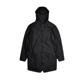 Rains Unisex Long Jacket W3 in Black