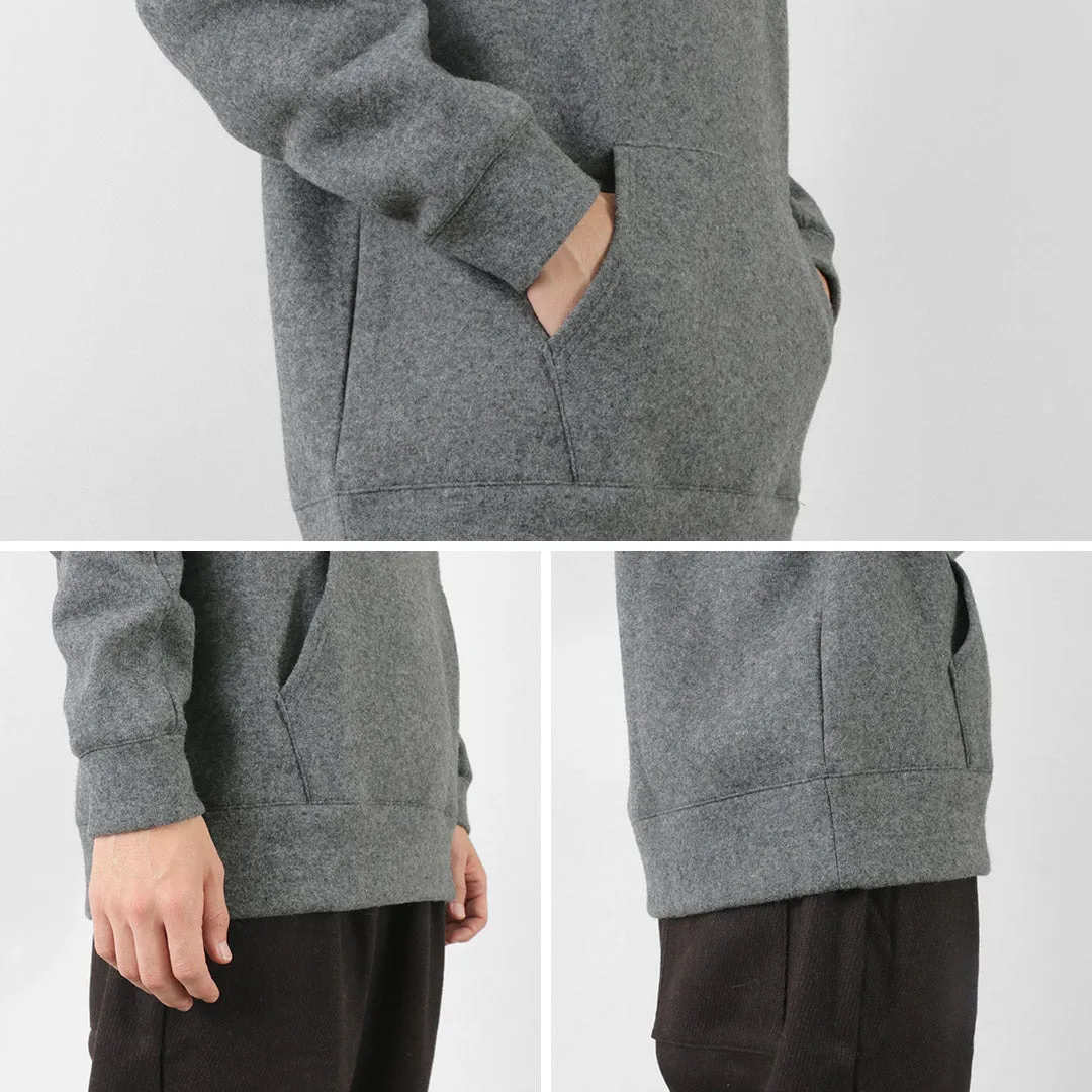 RE MADE IN TOKYO JAPAN / Wool Melton Pullover Hoodie