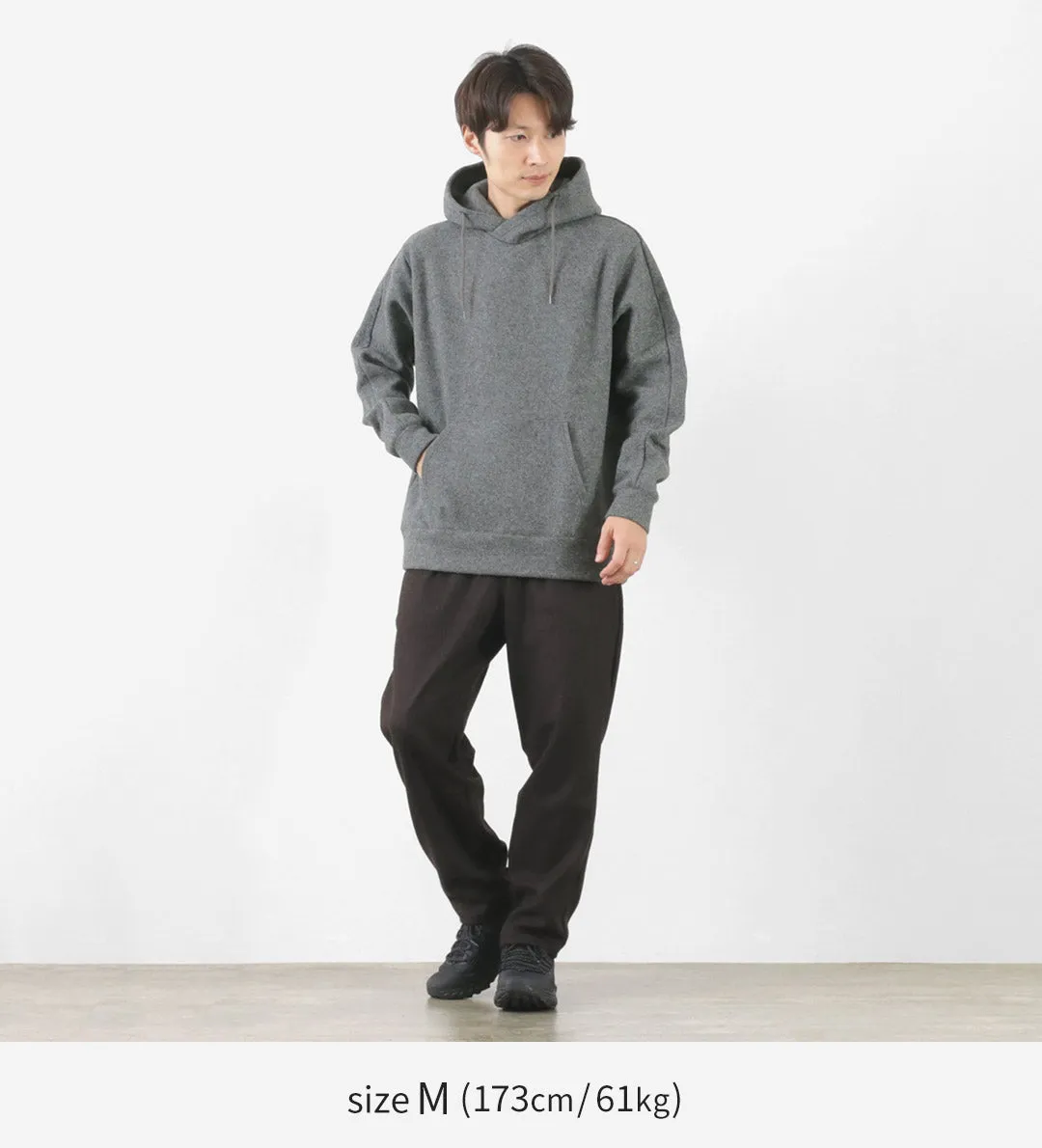 RE MADE IN TOKYO JAPAN / Wool Melton Pullover Hoodie