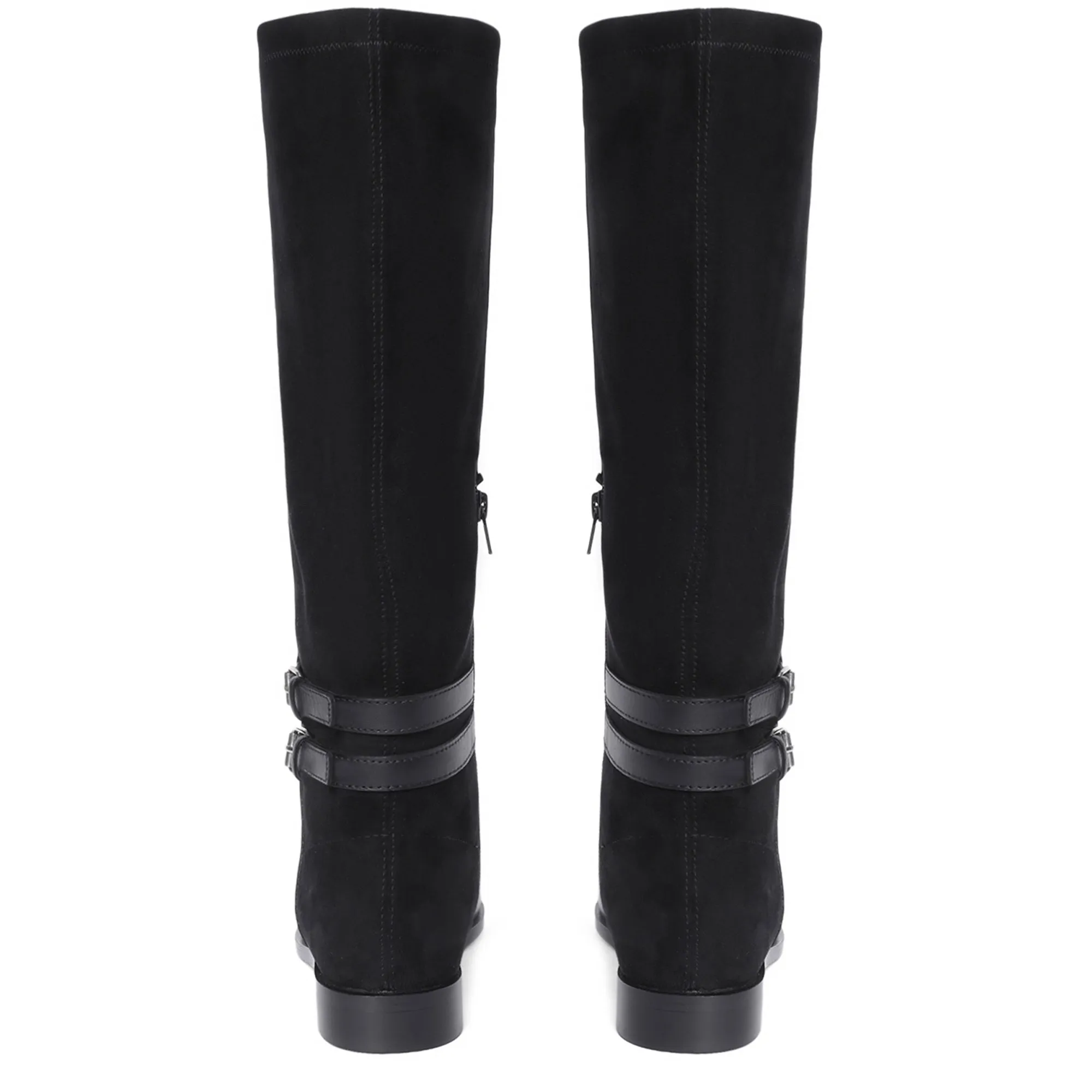 Saint Serafina Black Leather Knee High Boots