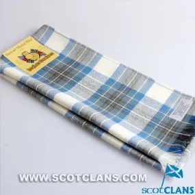 Scarf in Stewart Muted Blue Tartan