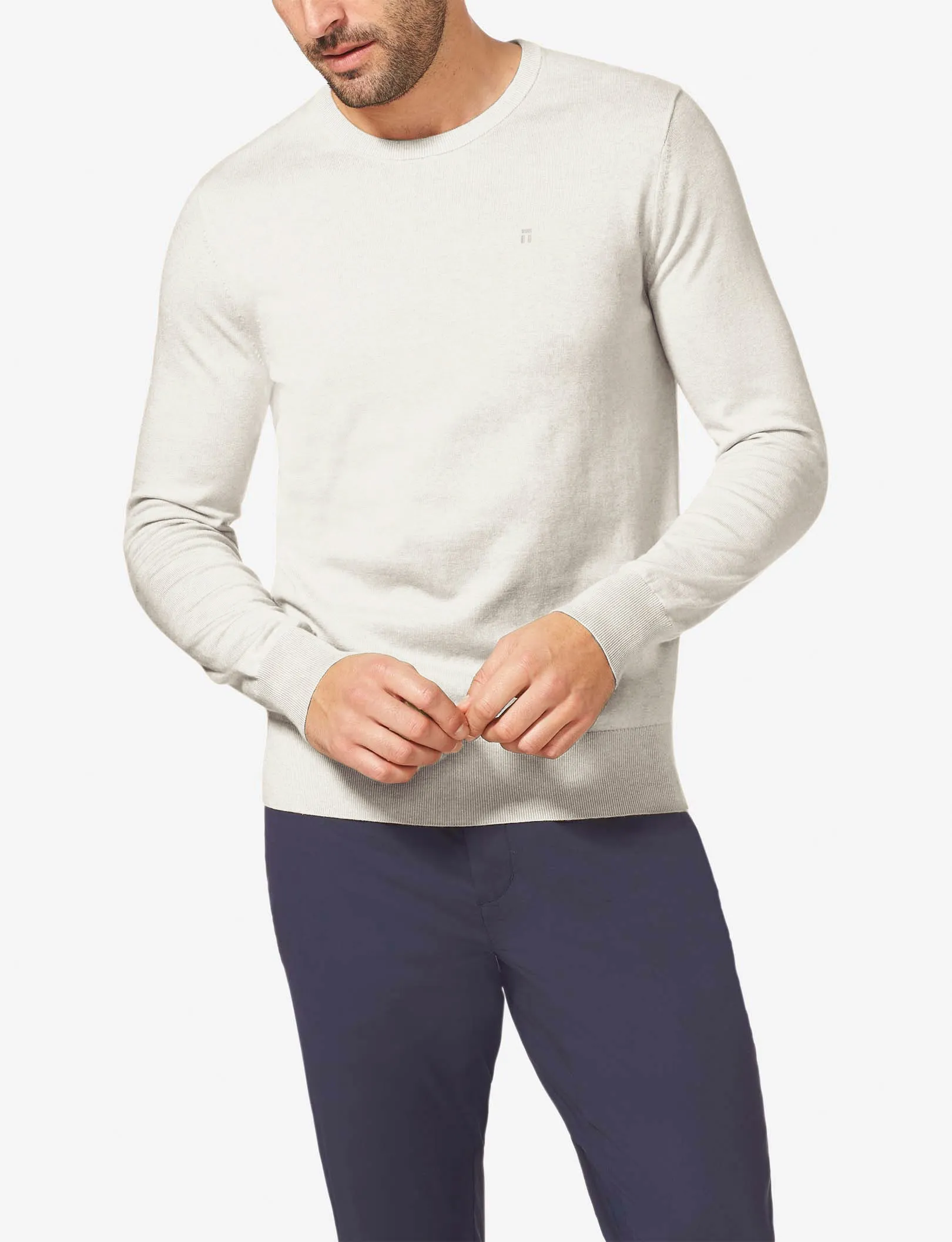 Second Skin Crew Neck Knit Sweater