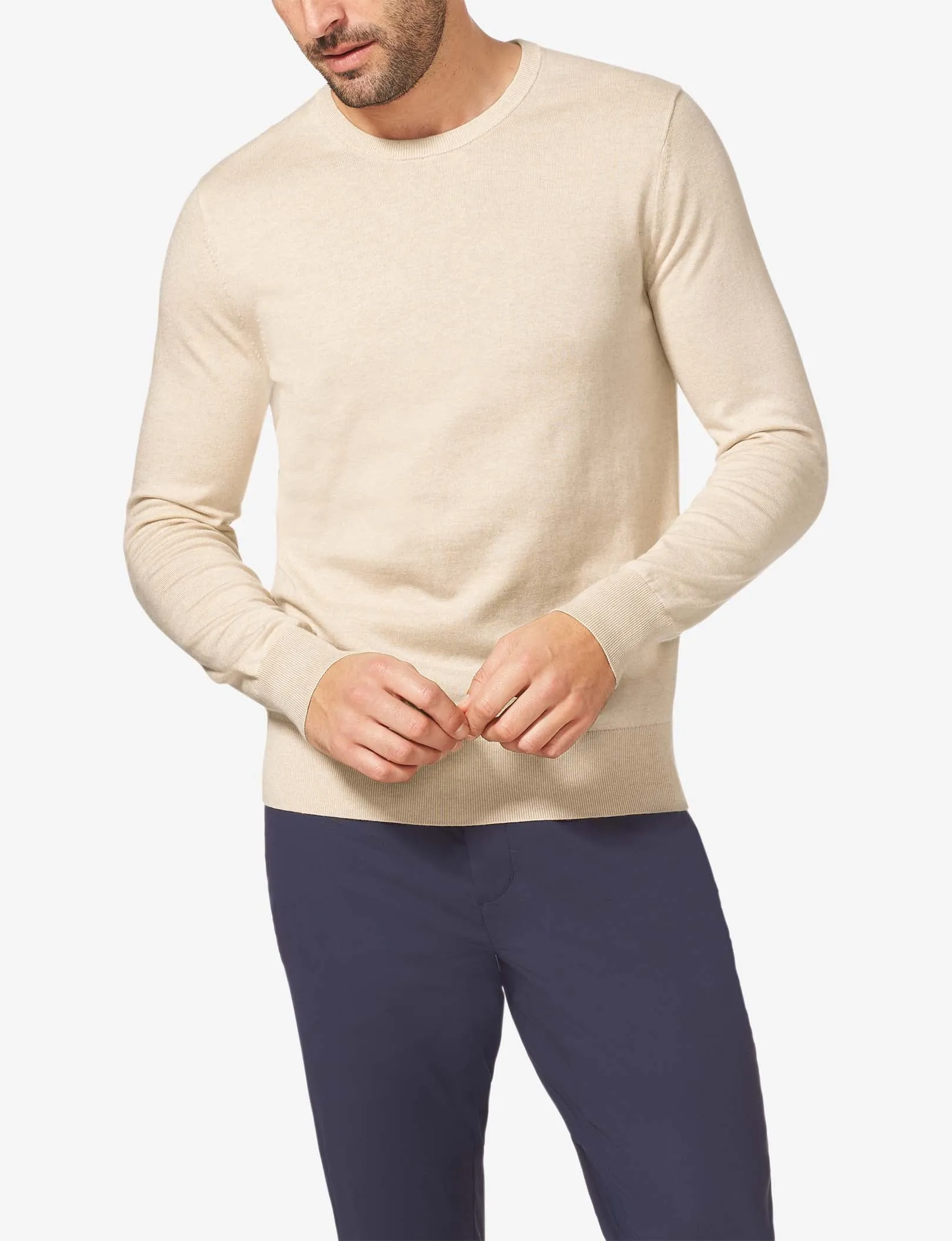 Second Skin Crew Neck Knit Sweater